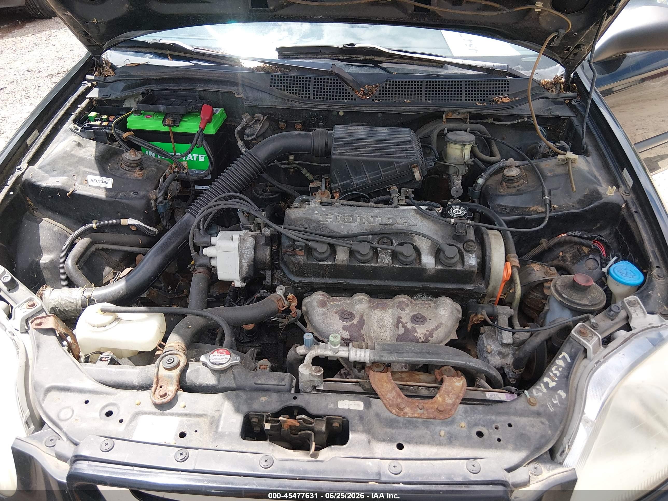 1997 Honda Civic Dx Black vin: 1HGEJ622XVL024429