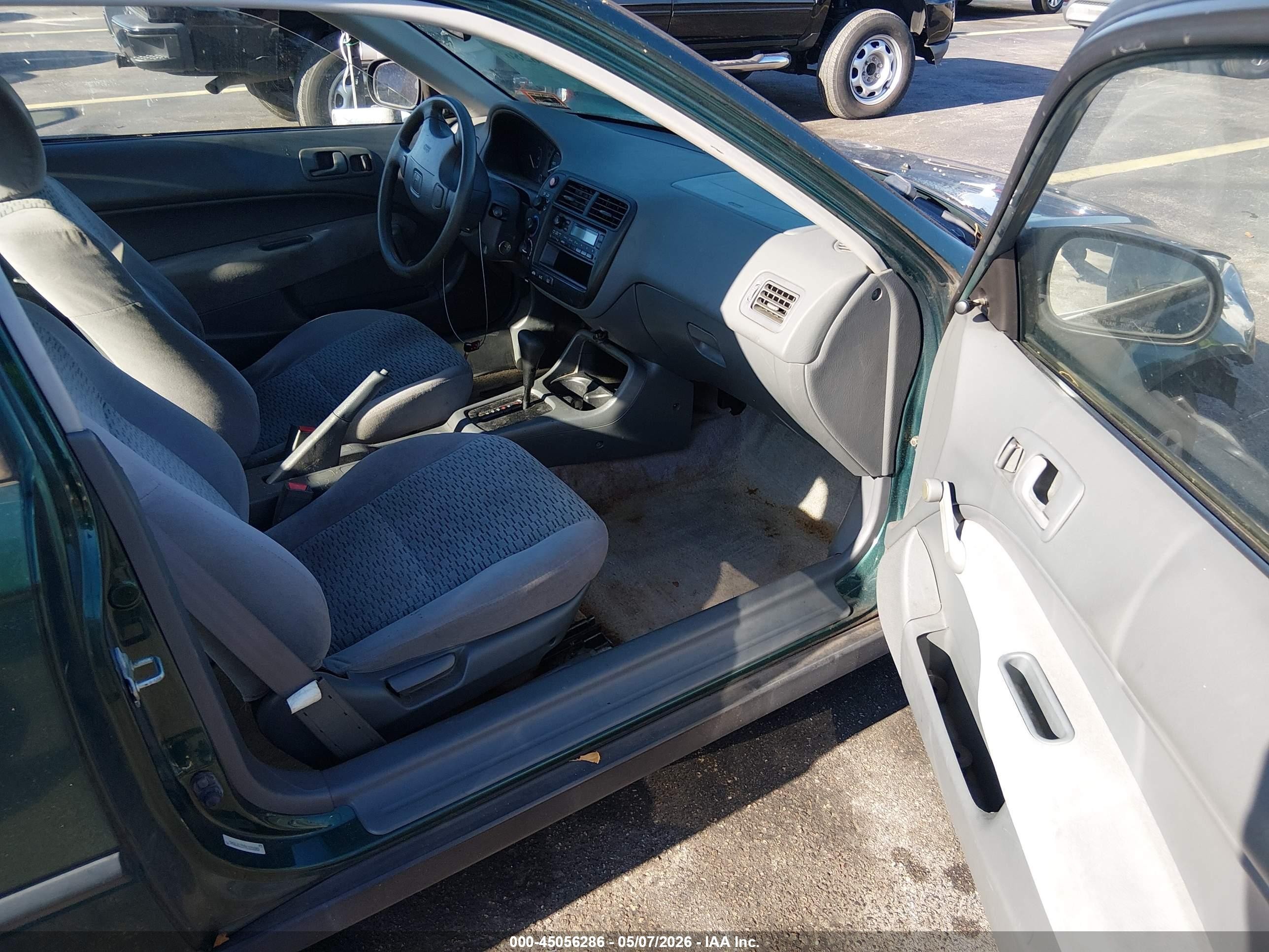 2000 Honda Civic Dx Green vin: 1HGEJ622XYL121683