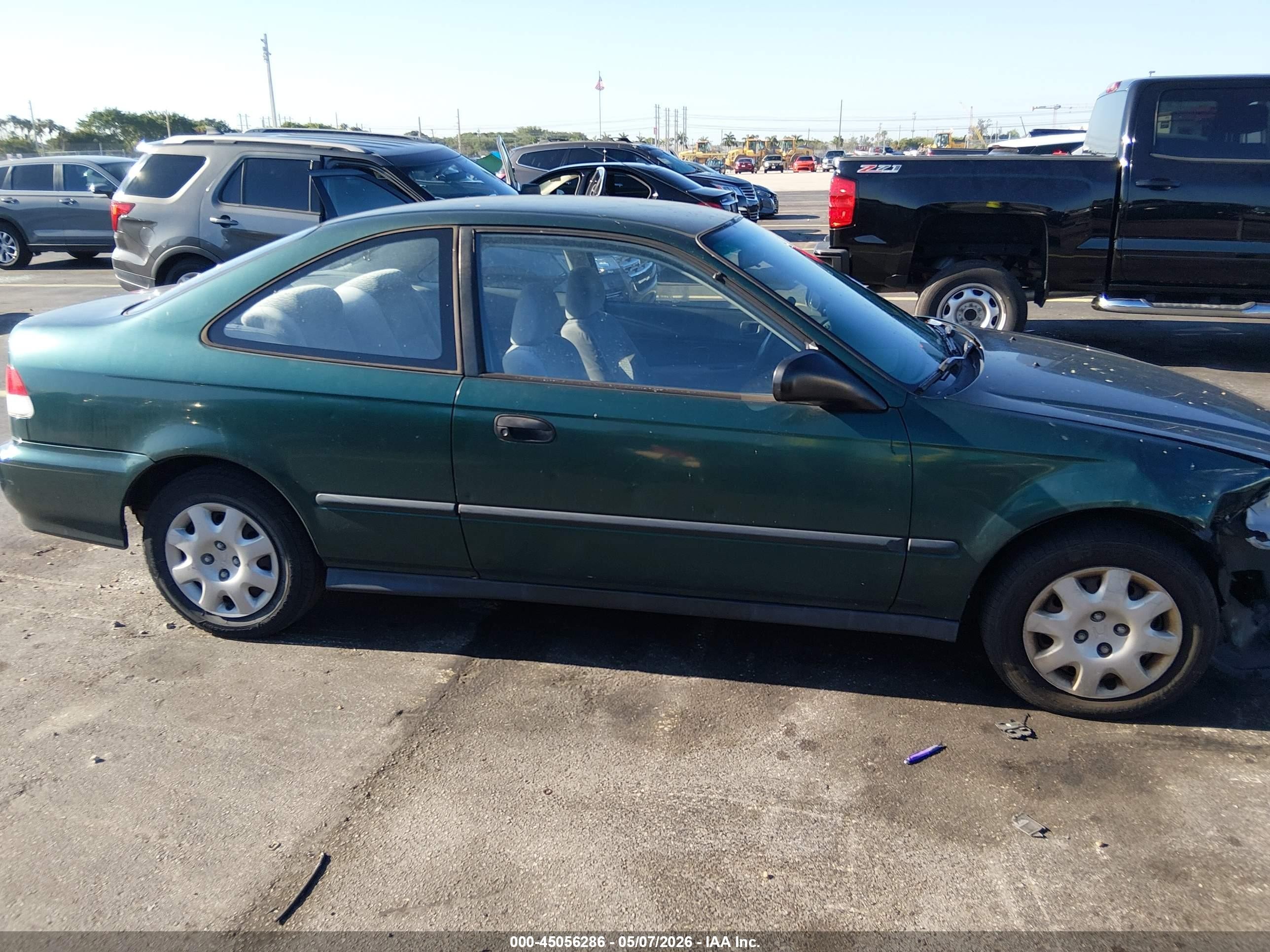 2000 Honda Civic Dx Green vin: 1HGEJ622XYL121683