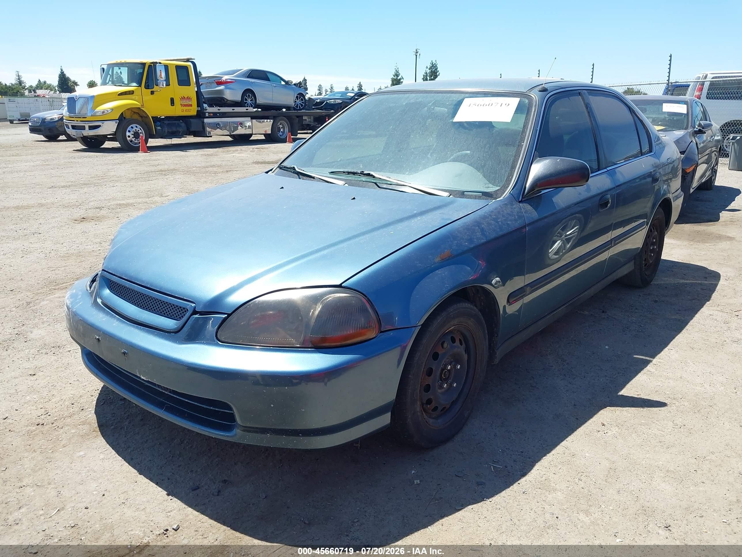 1996 Honda Civic Lx Синий vin: 1HGEJ6502TL050868