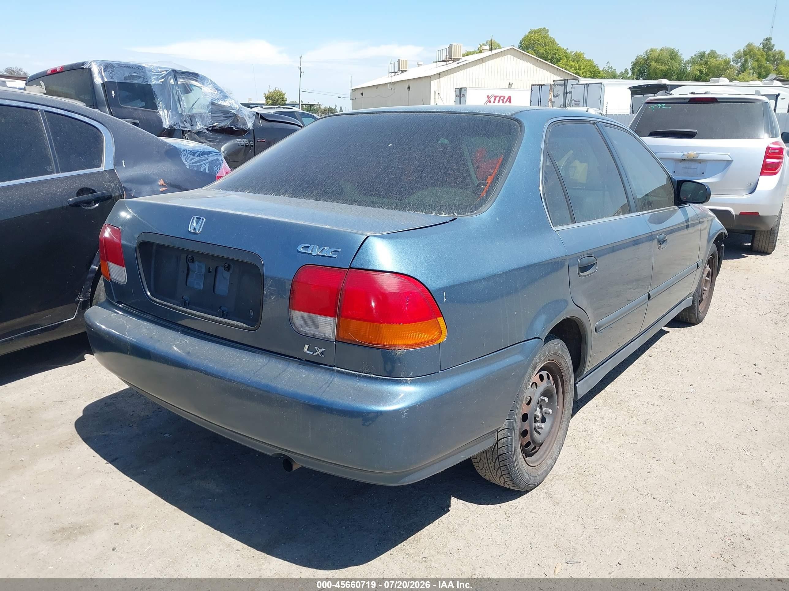 1996 Honda Civic Lx Синий vin: 1HGEJ6502TL050868
