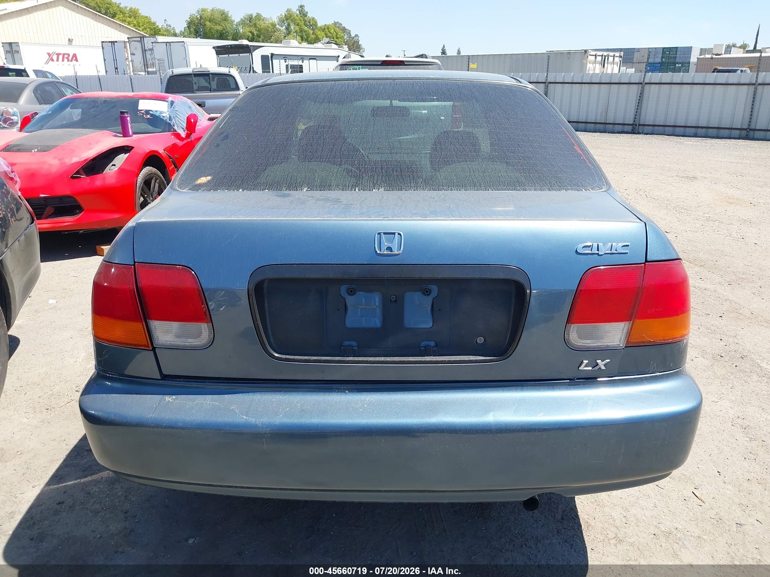 1996 Honda Civic Lx Синий vin: 1HGEJ6502TL050868