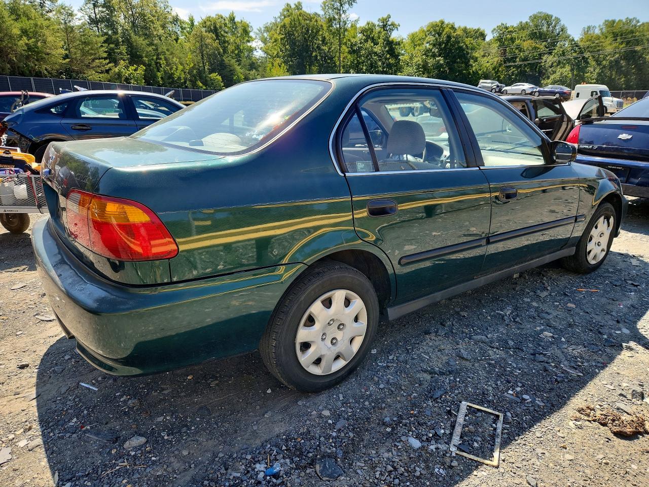 2000 Honda Civic Lx Green vin: 1HGEJ6574YL034644
