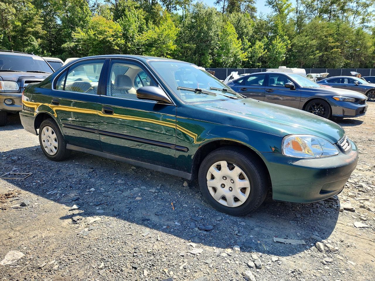 2000 Honda Civic Lx Green vin: 1HGEJ6574YL034644