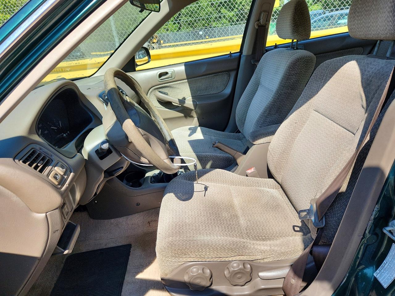2000 Honda Civic Lx Green vin: 1HGEJ6574YL034644