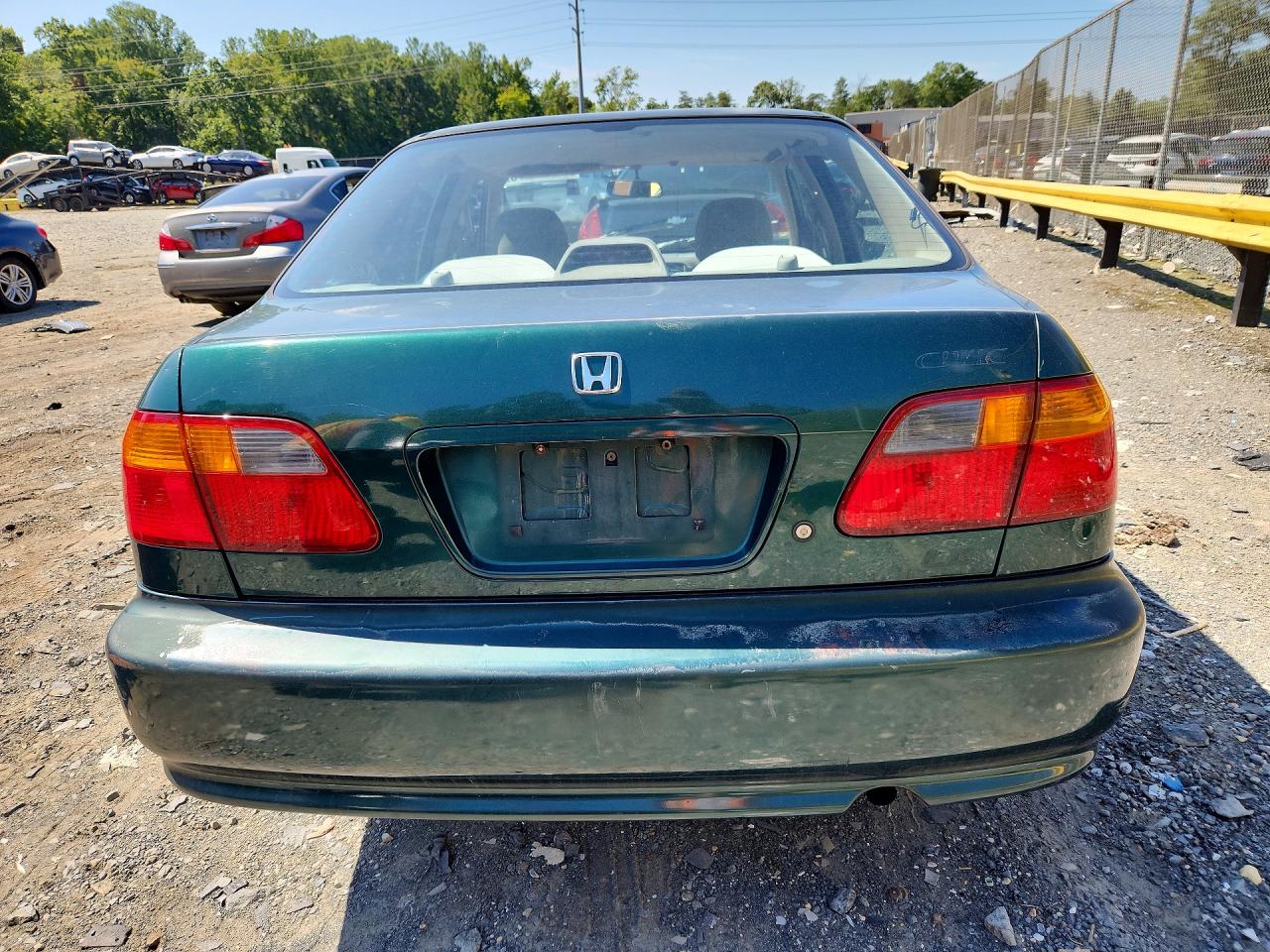 2000 Honda Civic Lx Green vin: 1HGEJ6574YL034644