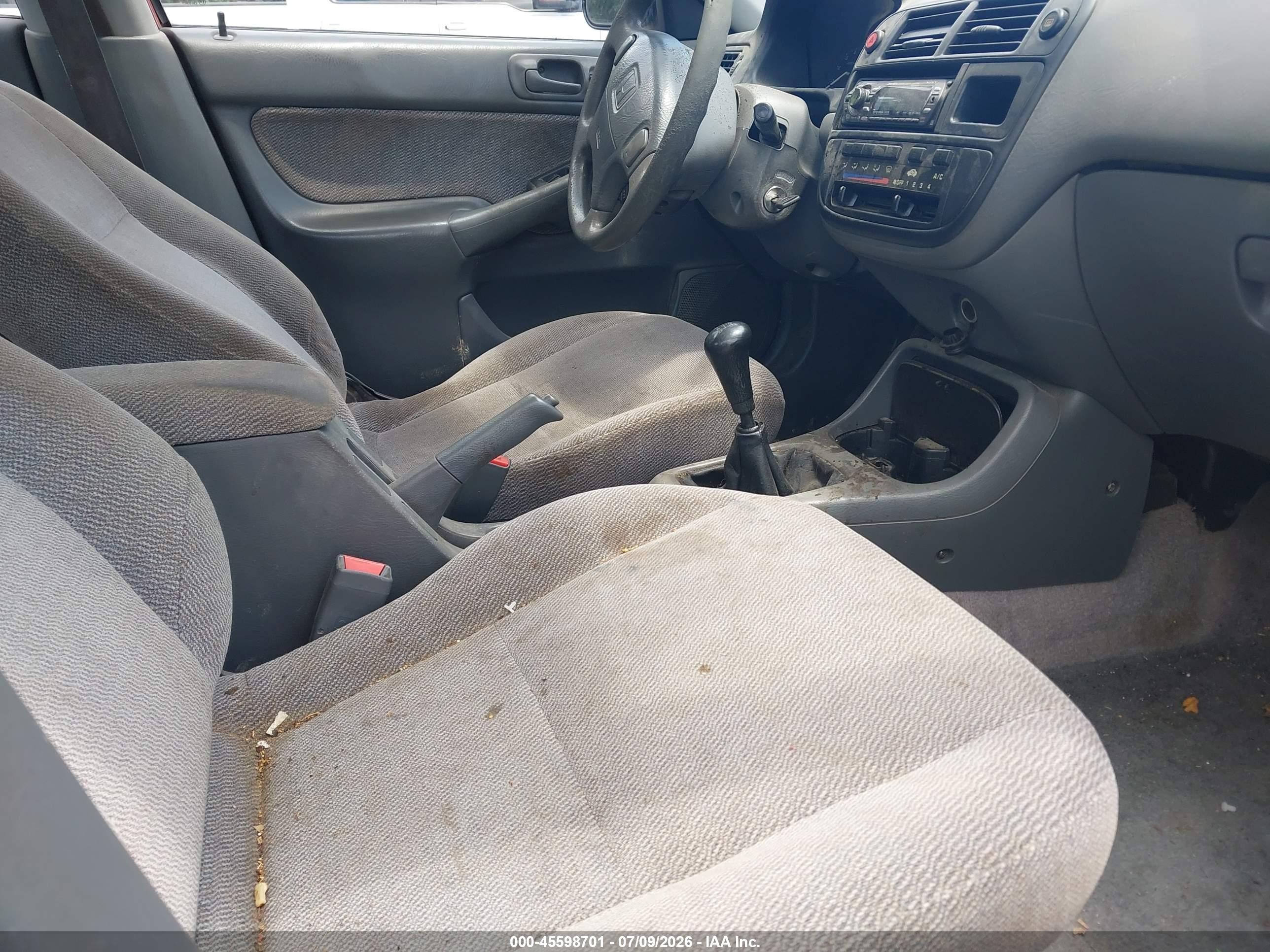 1997 Honda Civic Lx Красный vin: 1HGEJ6577VL007210