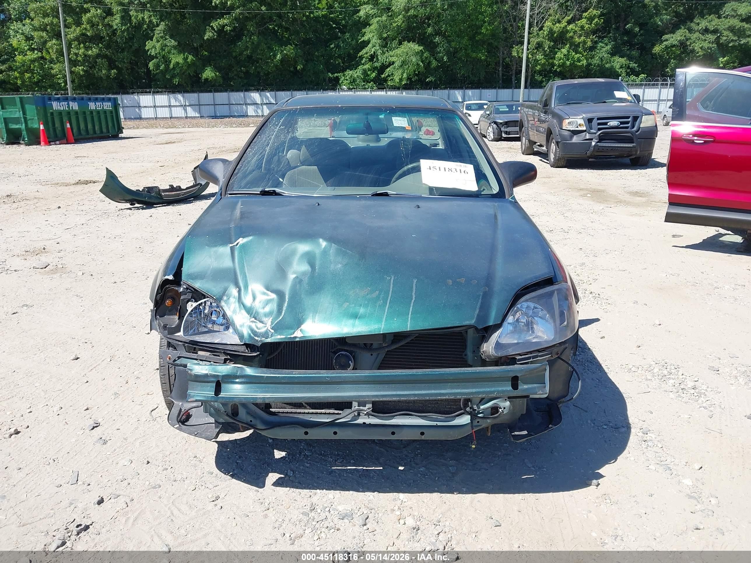 2000 Honda Civic Lx Green vin: 1HGEJ6578YL051706