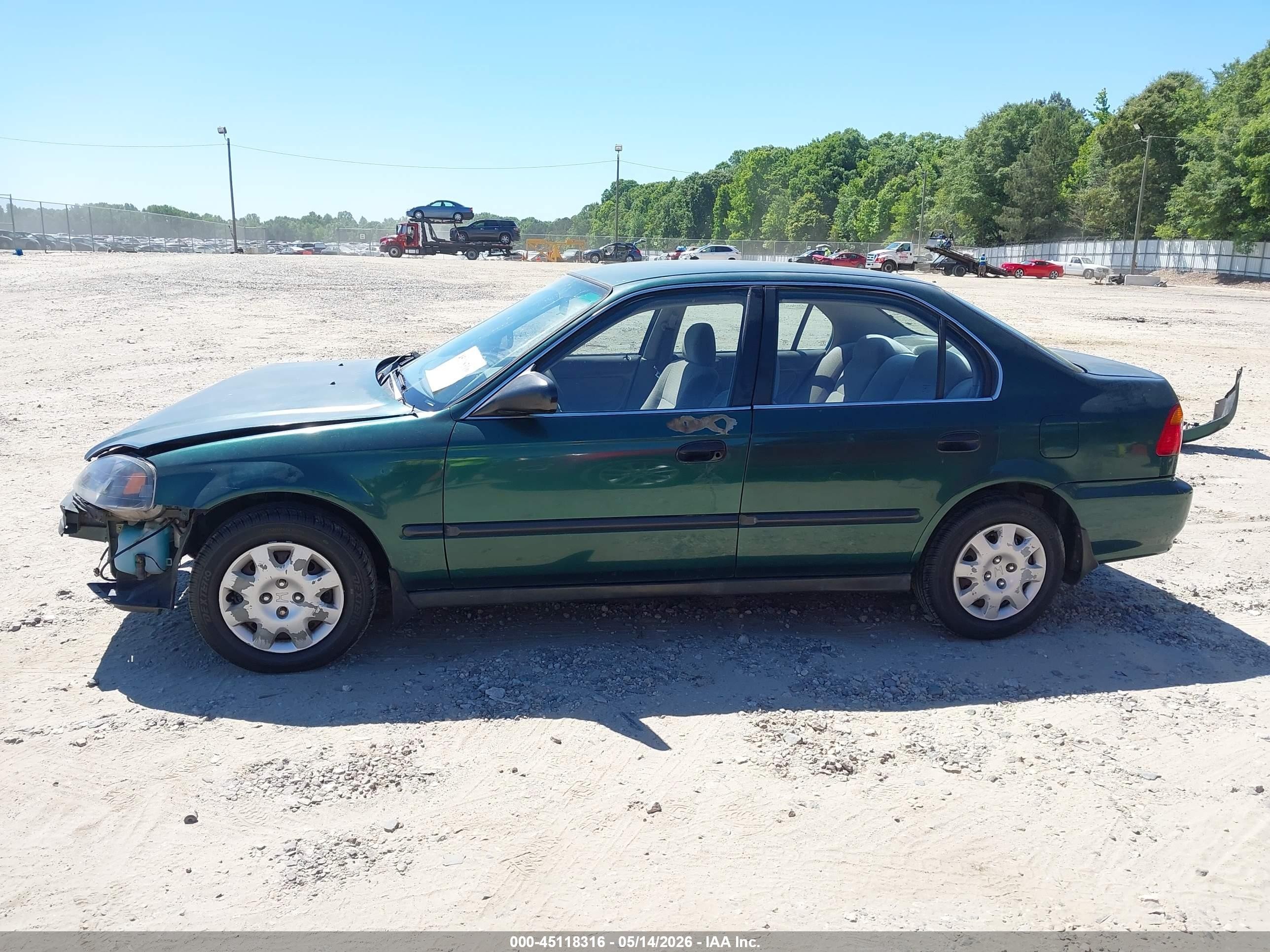 2000 Honda Civic Lx Green vin: 1HGEJ6578YL051706