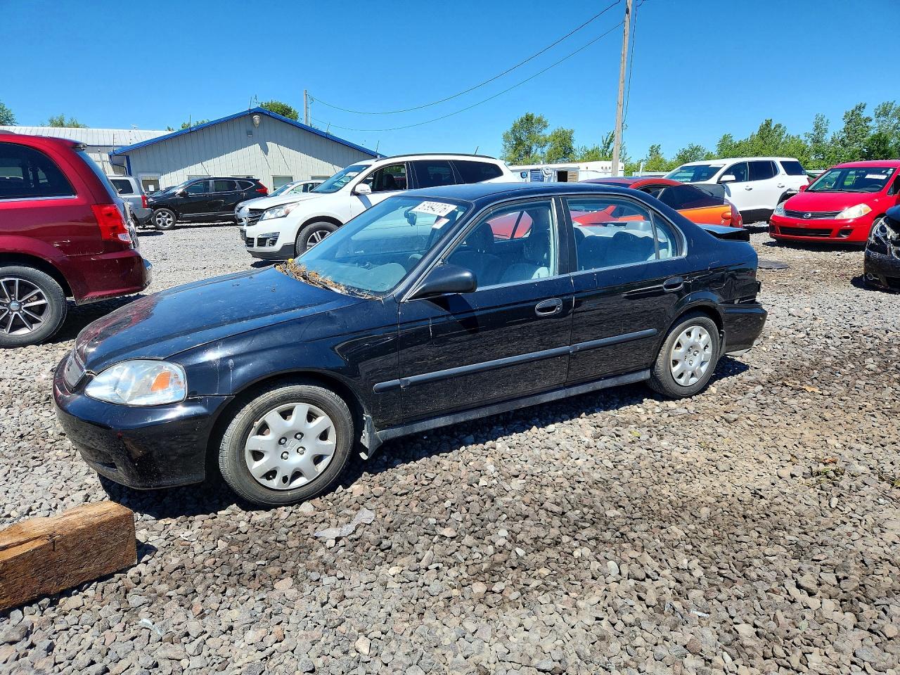 2000 Honda Civic Lx Black vin: 1HGEJ6579YL063105