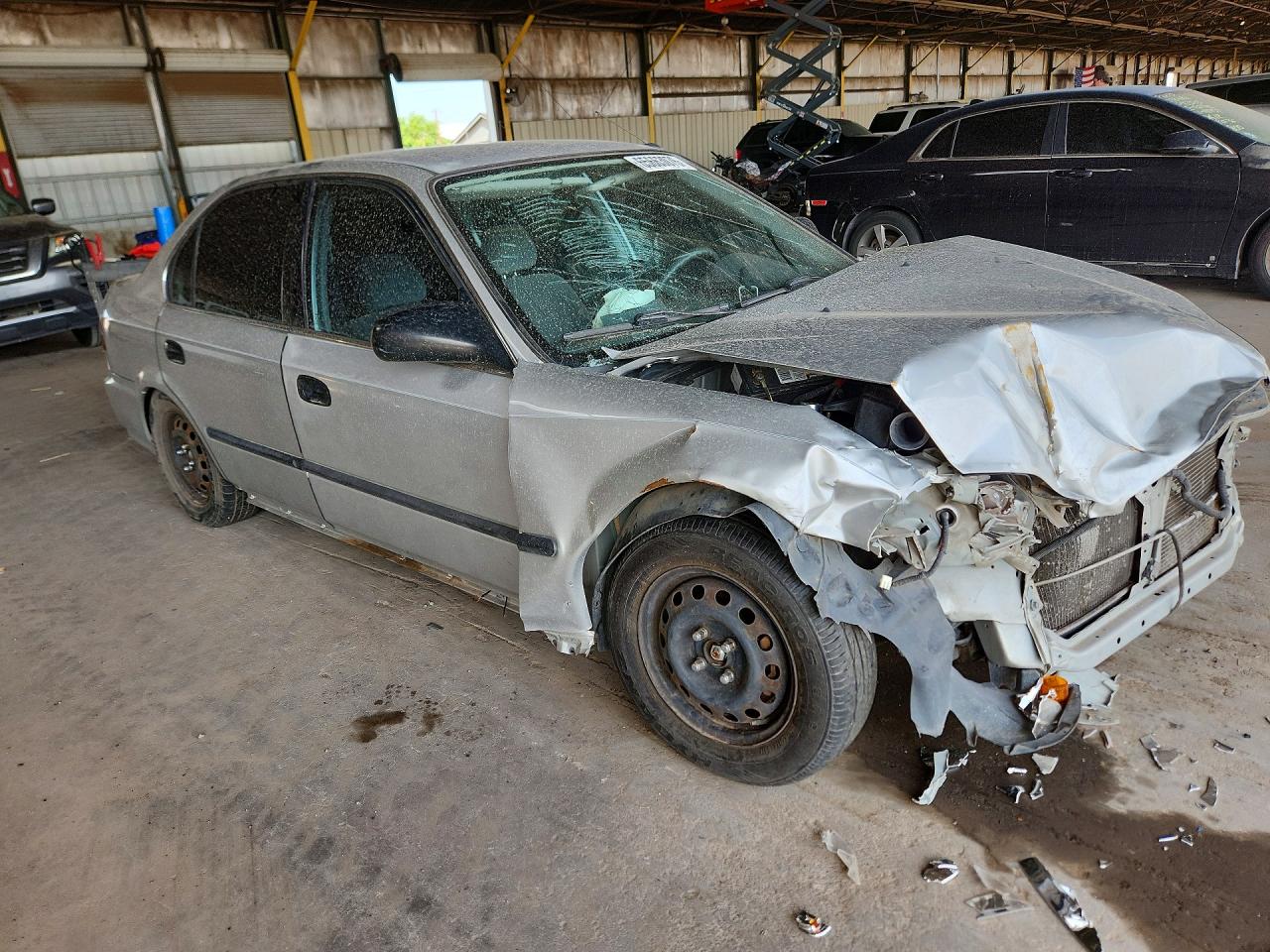1996 Honda Civic Lx Silver vin: 1HGEJ6600TL044081