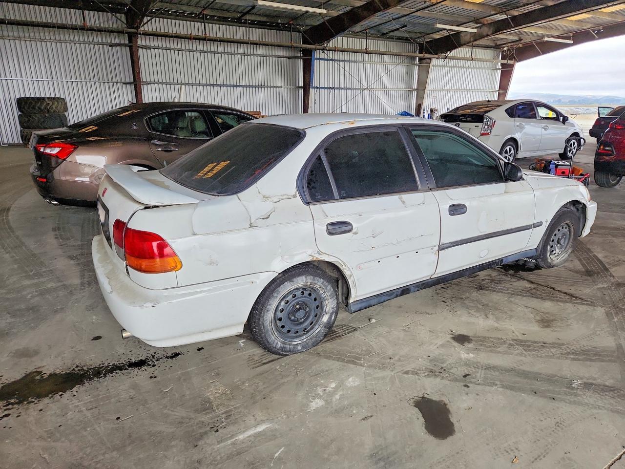 1996 Honda Civic Dx White vin: 1HGEJ6620TL016007