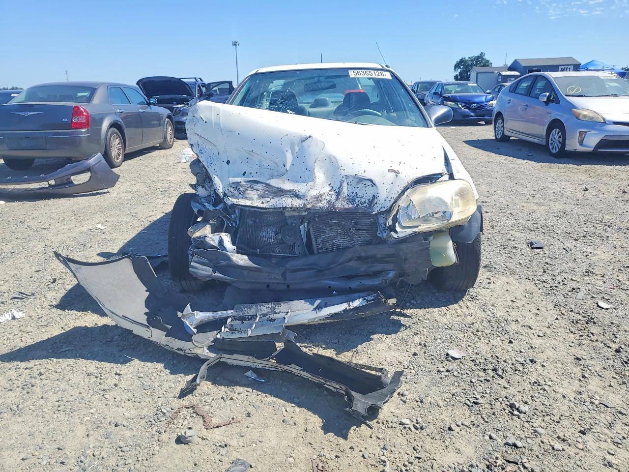 1997 Honda Civic Dx White vin: 1HGEJ6622VL033300