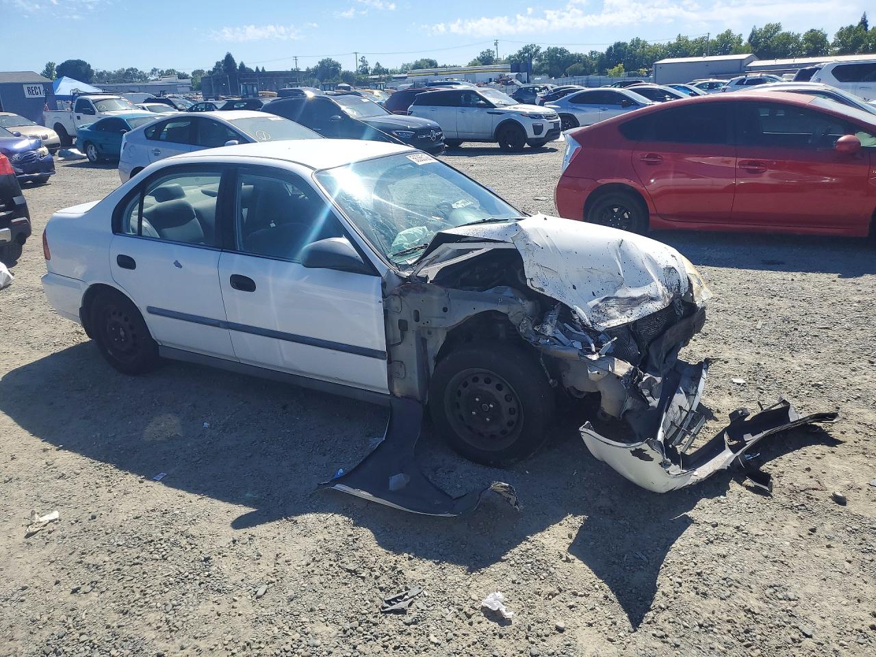 1997 Honda Civic Dx White vin: 1HGEJ6622VL033300