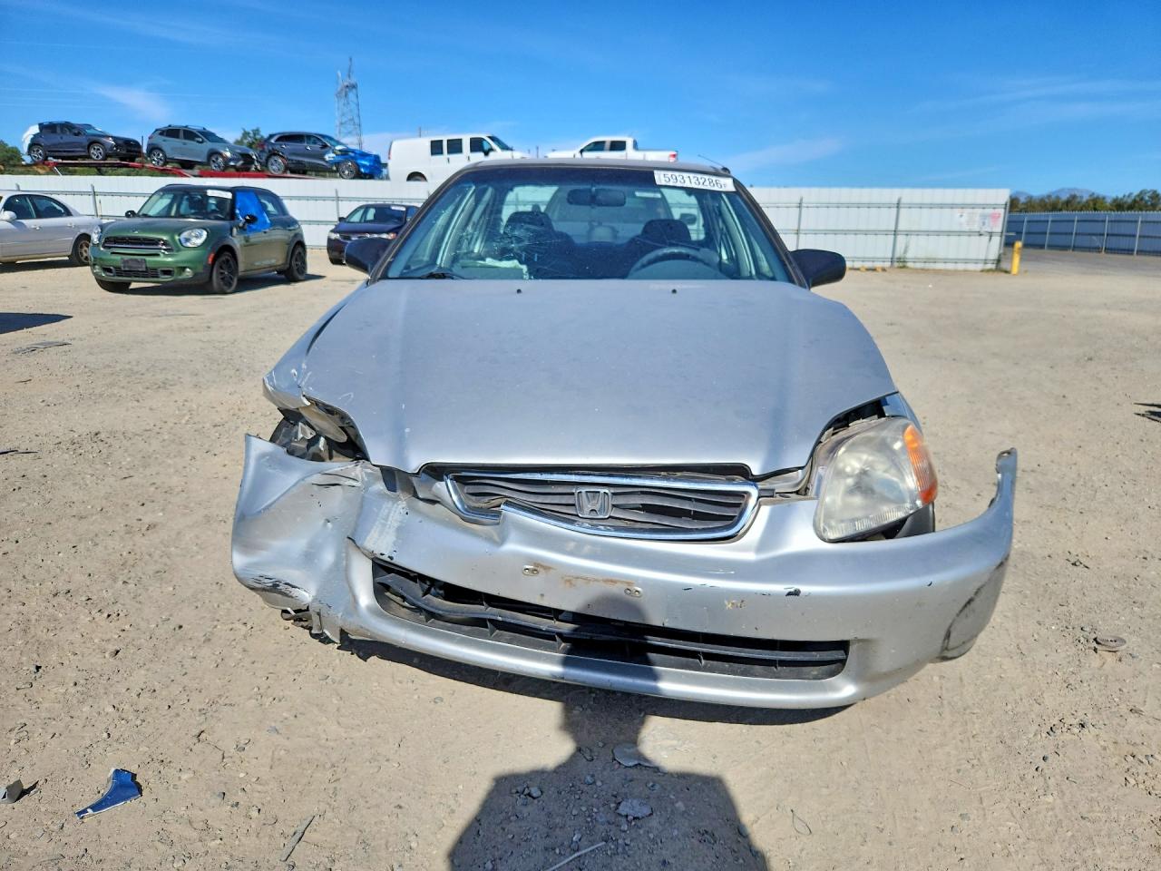1996 Honda Civic Dx Silver vin: 1HGEJ6627TL008289