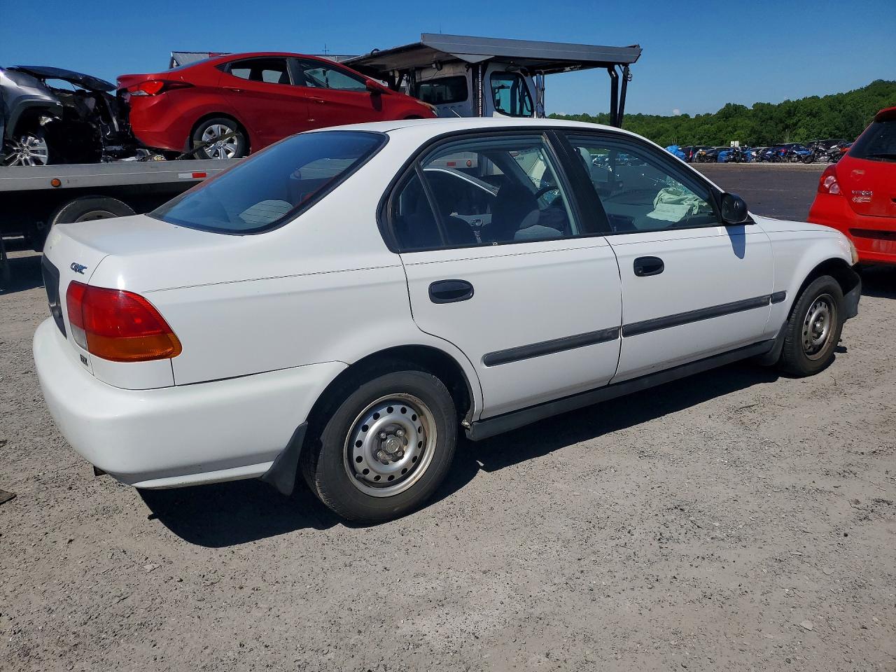 1996 Honda Civic Dx White vin: 1HGEJ6629TL015437