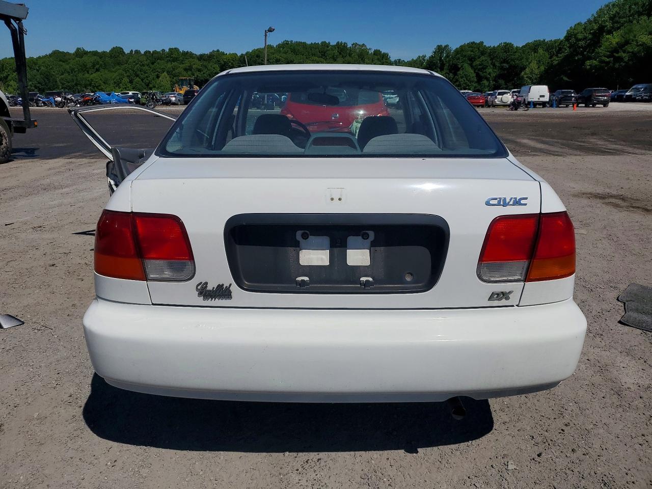 1996 Honda Civic Dx White vin: 1HGEJ6629TL015437