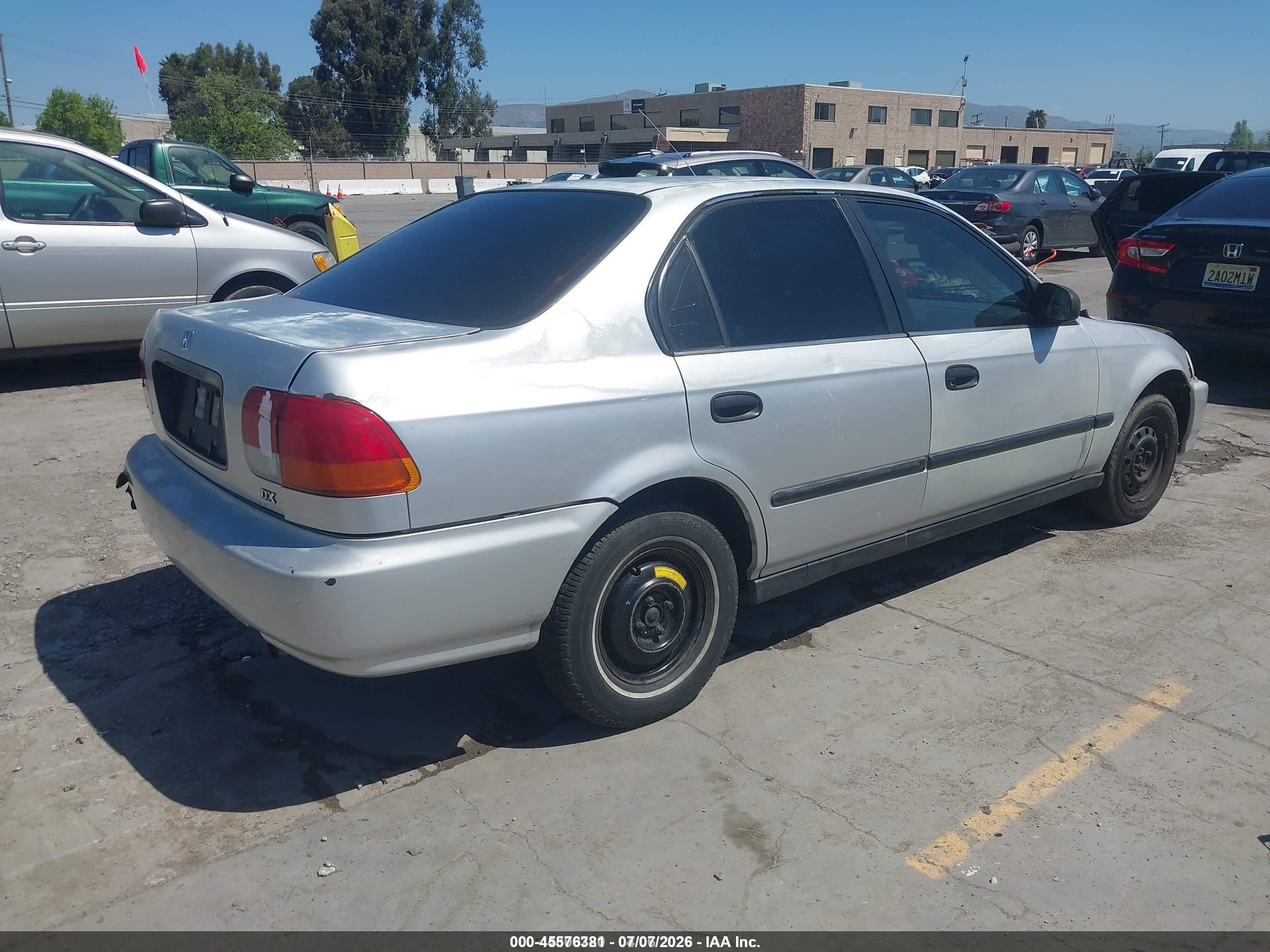 1996 Honda Civic Dx Gray vin: 1HGEJ6629TL024557