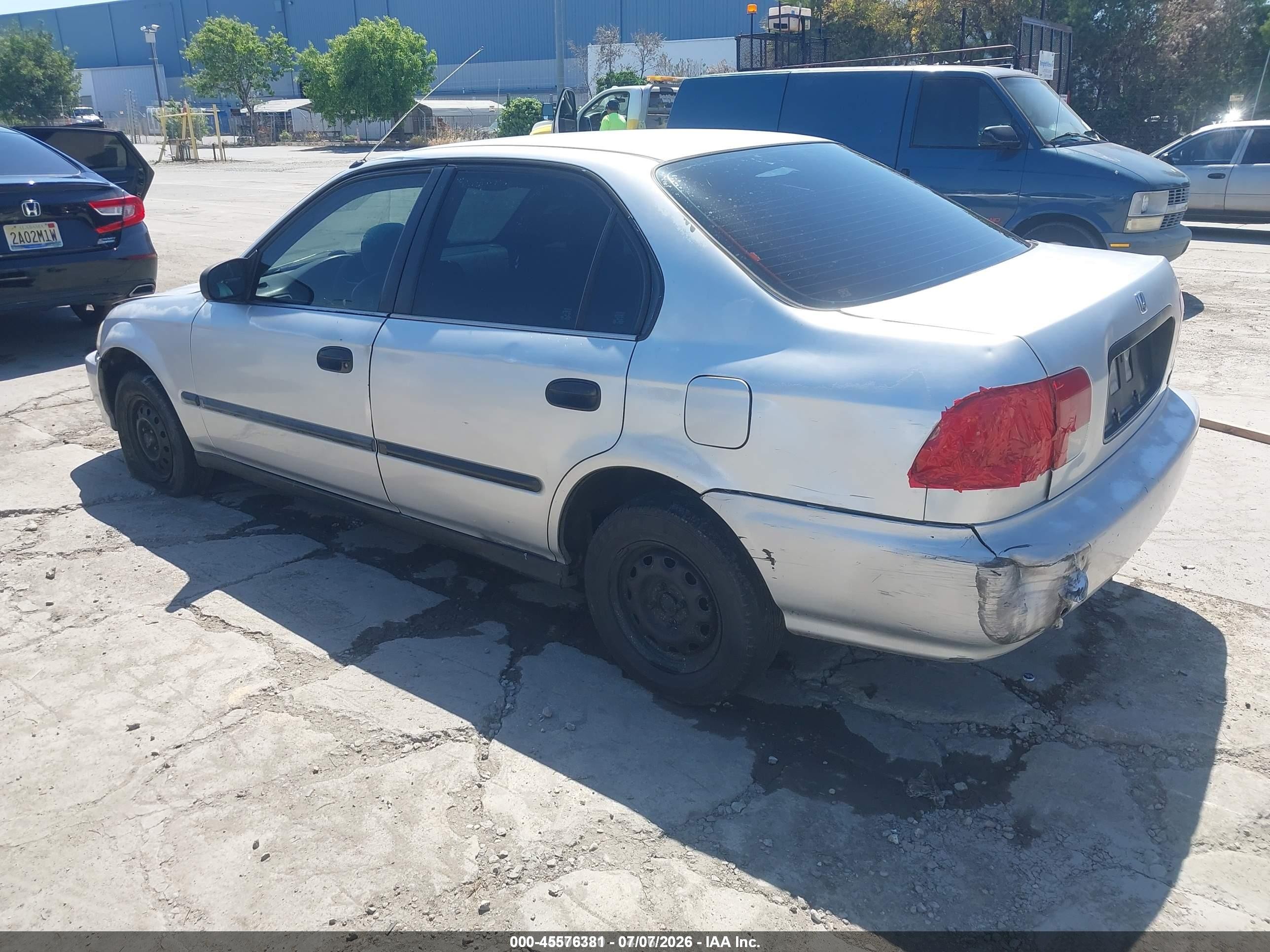 1996 Honda Civic Dx Gray vin: 1HGEJ6629TL024557
