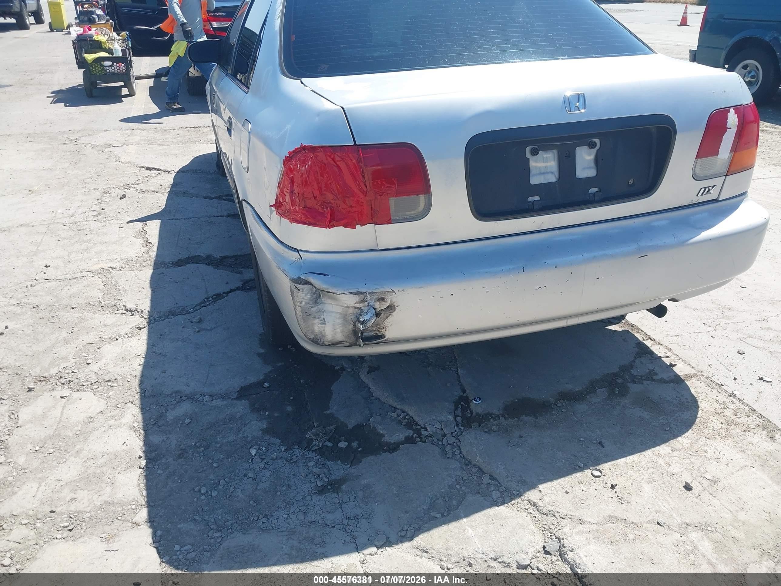 1996 Honda Civic Dx Gray vin: 1HGEJ6629TL024557