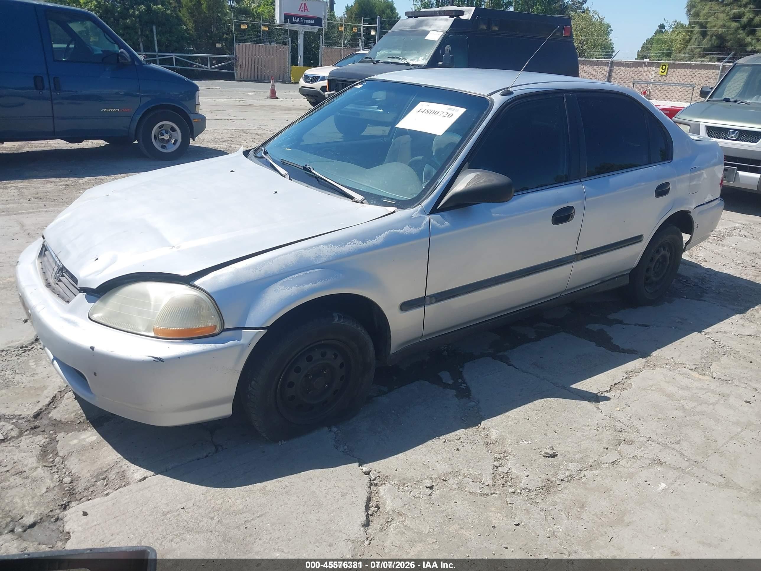 1996 Honda Civic Dx Gray vin: 1HGEJ6629TL024557