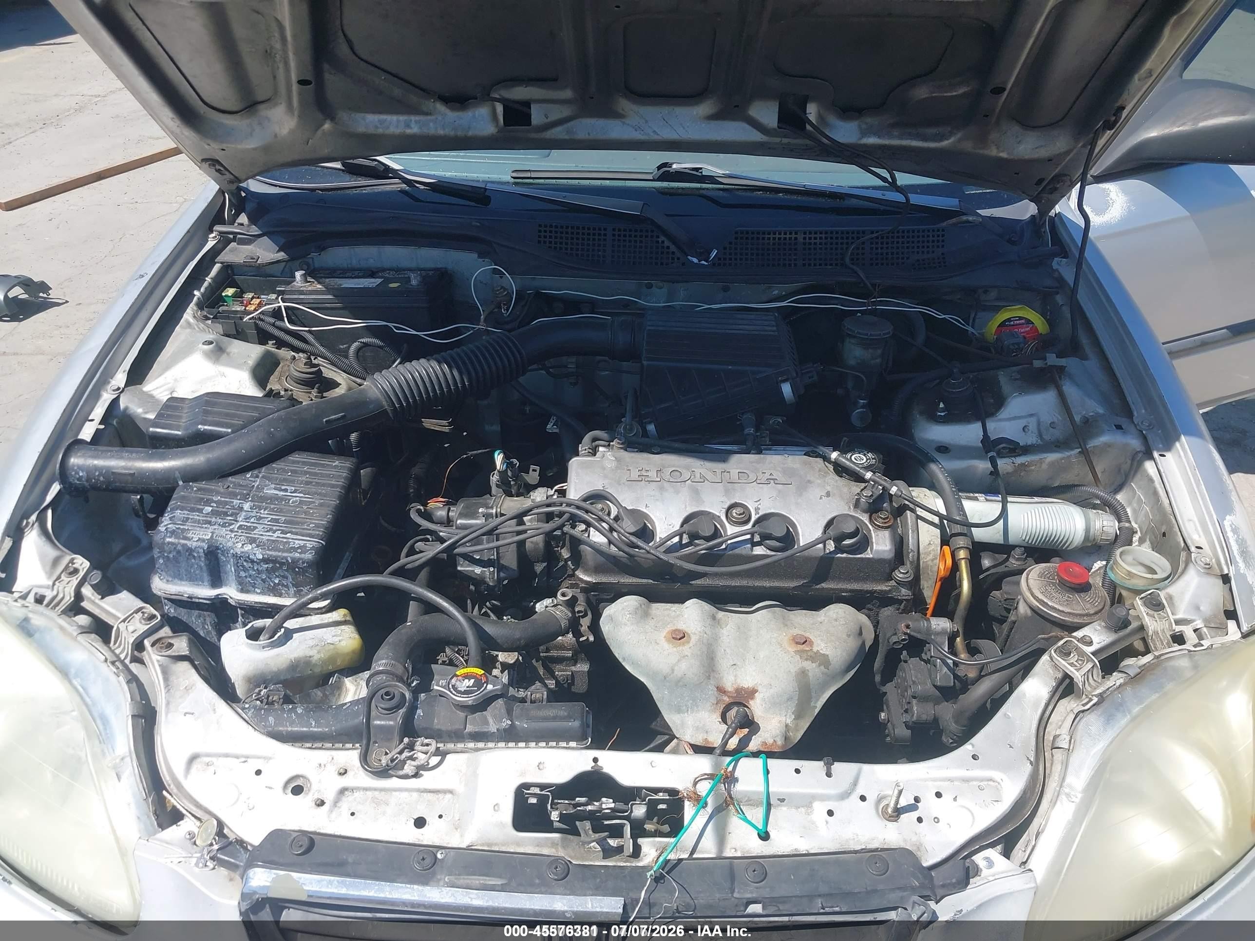 1996 Honda Civic Dx Gray vin: 1HGEJ6629TL024557