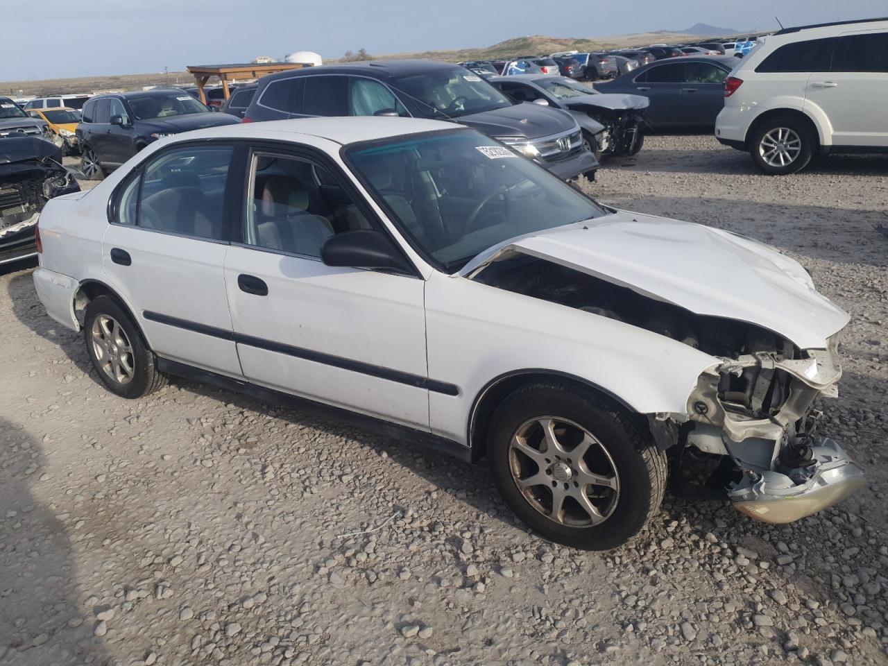 1997 Honda Civic Dx White vin: 1HGEJ662XVL002876