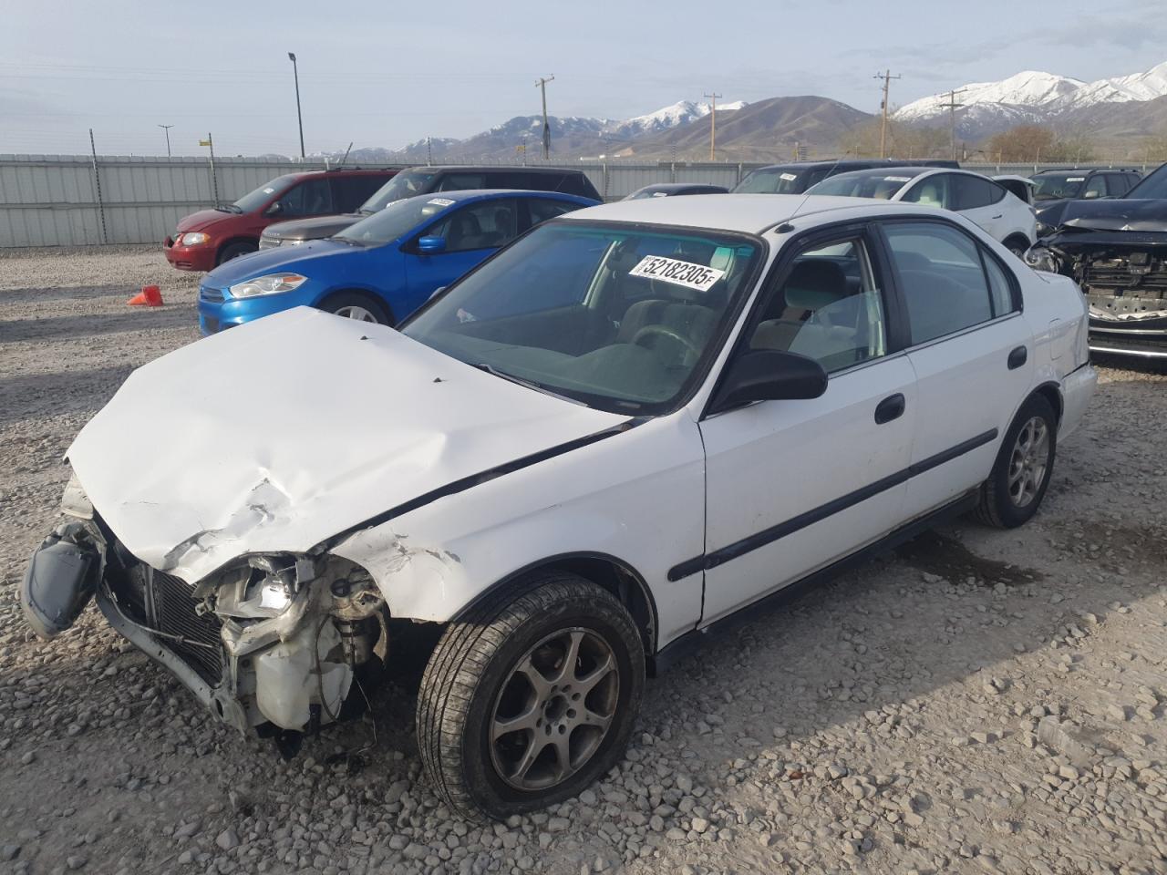 1997 Honda Civic Dx White vin: 1HGEJ662XVL002876