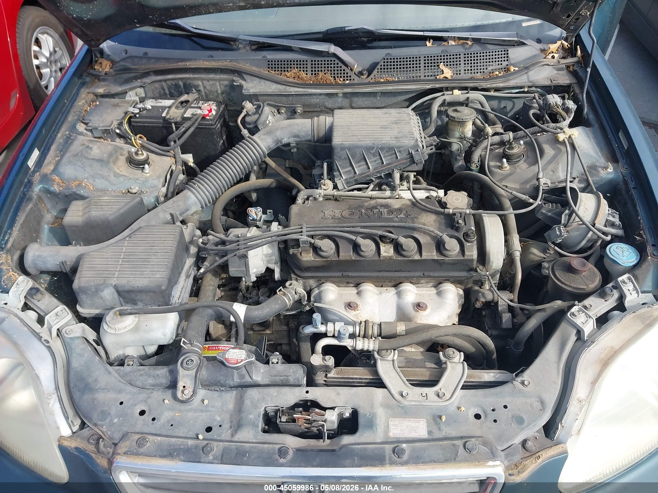 1998 Honda Civic Lx Зеленый vin: 1HGEJ6670WL010871