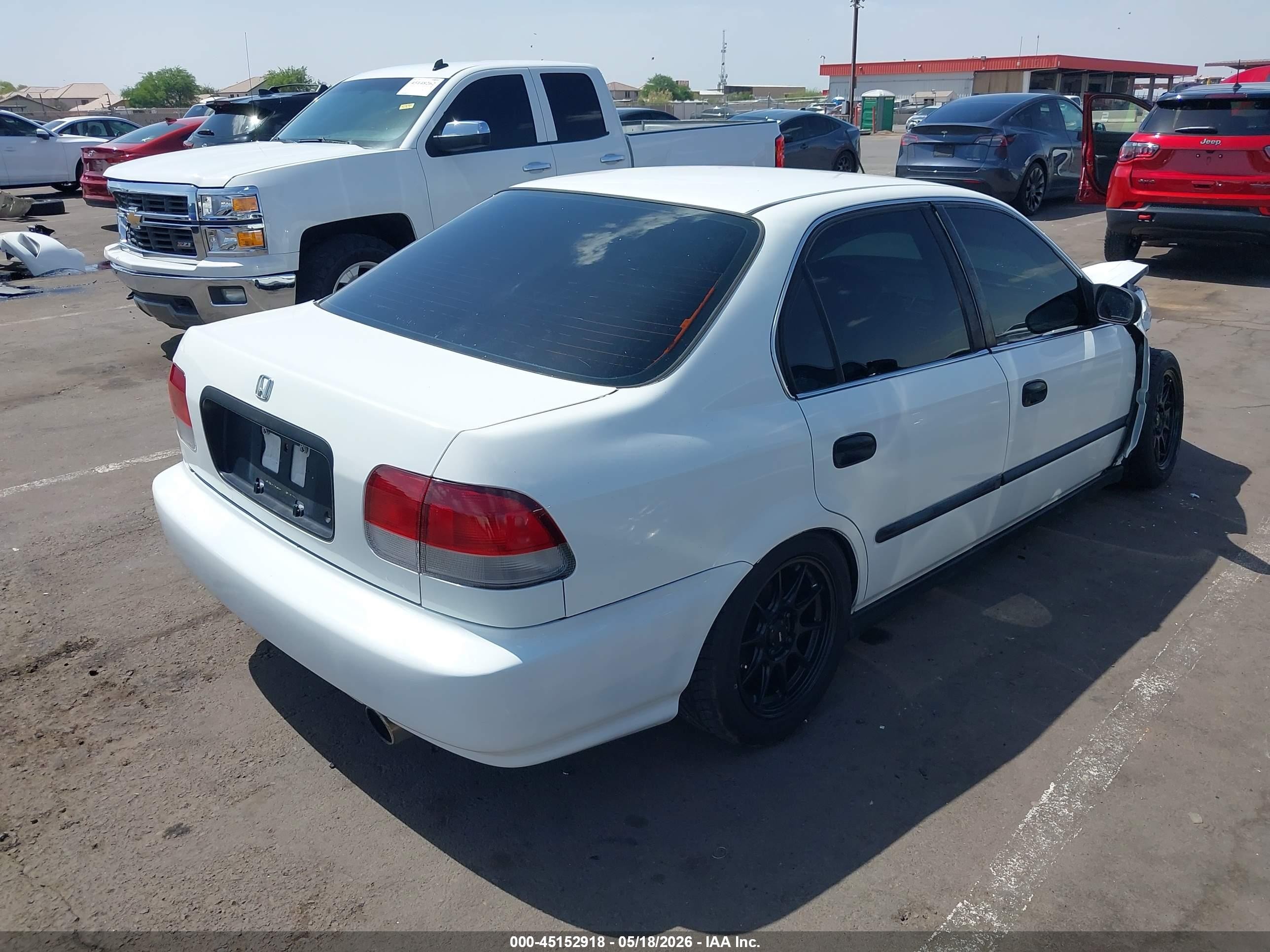 1998 Honda Civic Lx Белый vin: 1HGEJ6670WL050562
