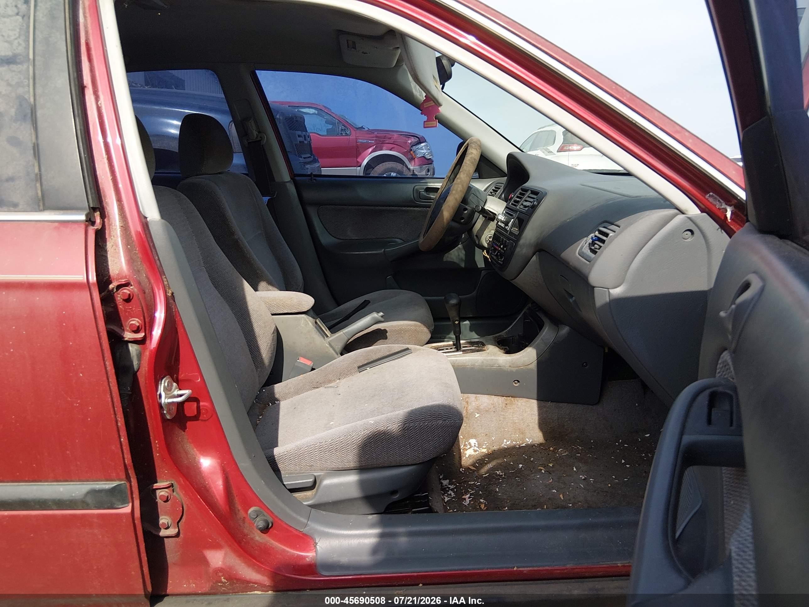 1997 Honda Civic Lx Красный vin: 1HGEJ6671VL022736