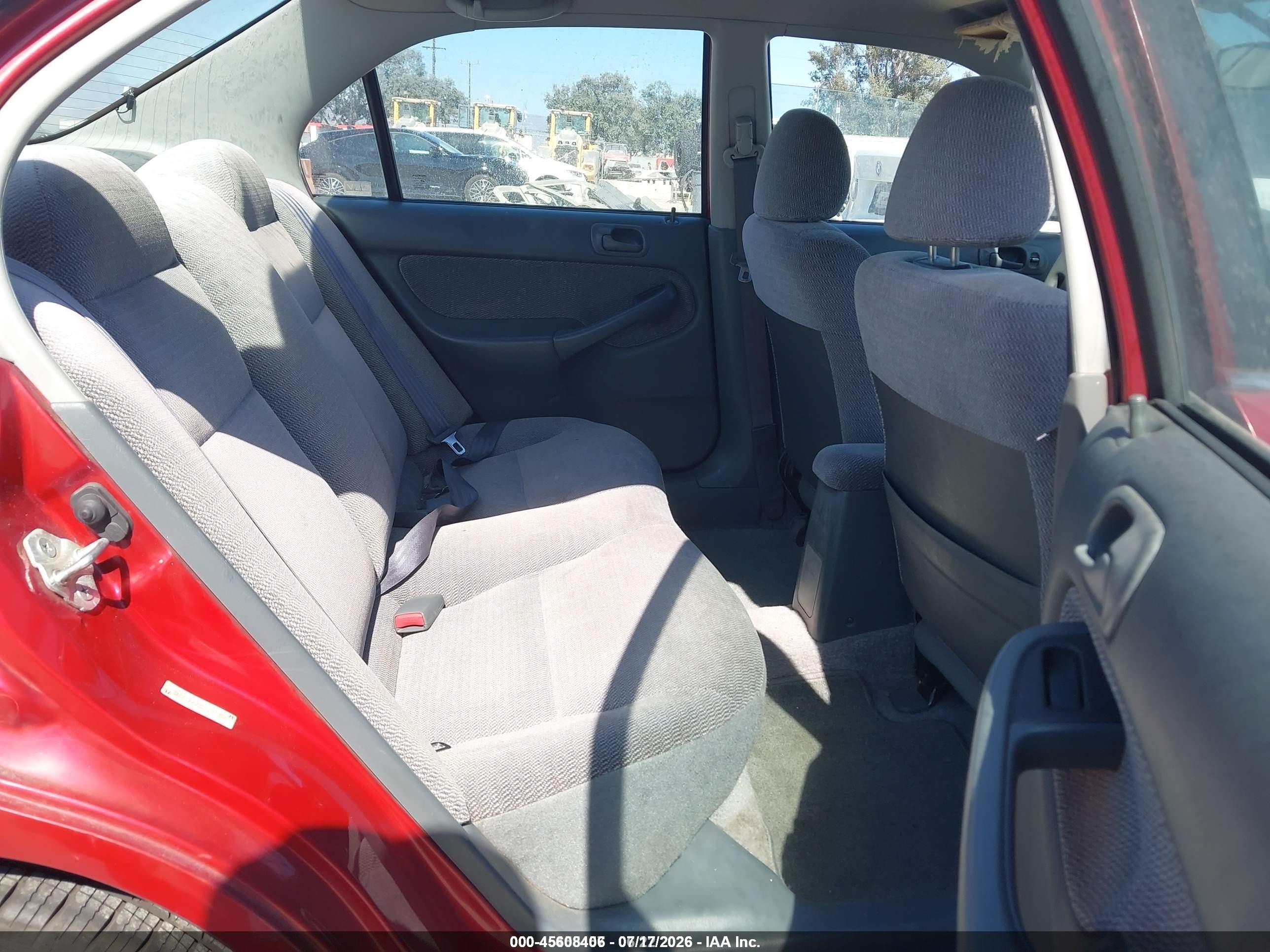 1998 Honda Civic Lx Red vin: 1HGEJ6672WL047954