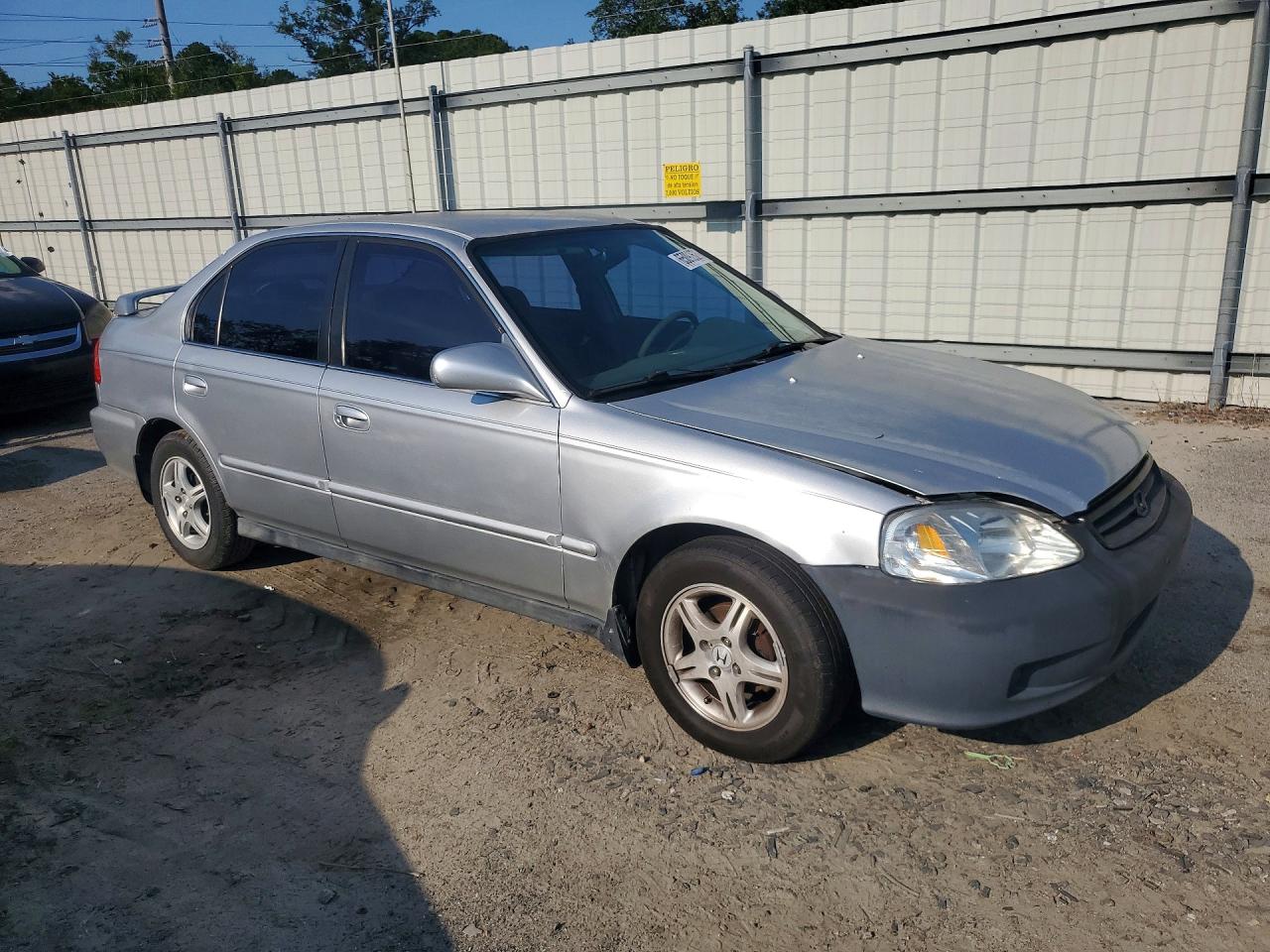 1999 Honda Civic Lx Silver vin: 1HGEJ6672XL014454