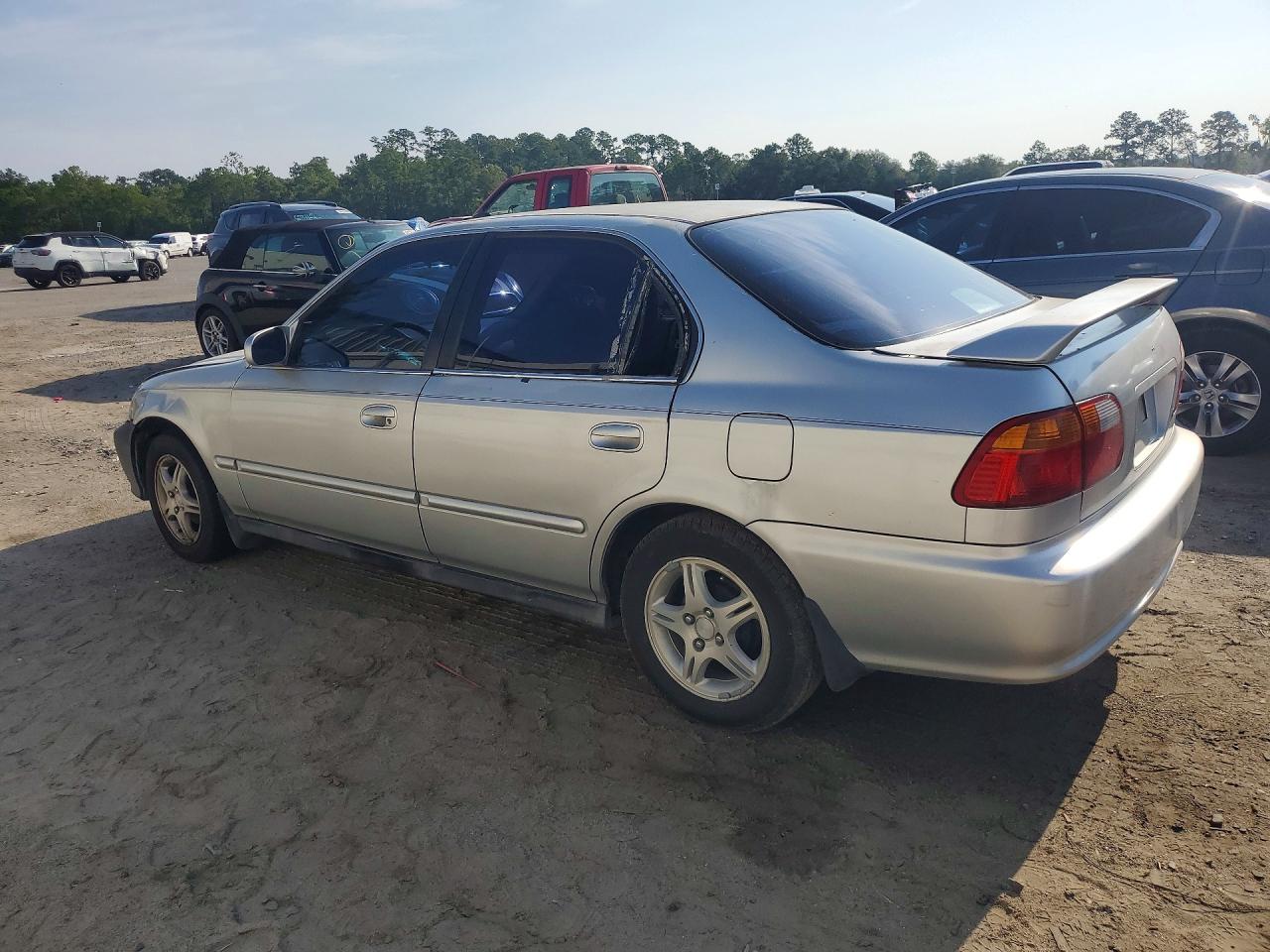 1999 Honda Civic Lx Silver vin: 1HGEJ6672XL014454