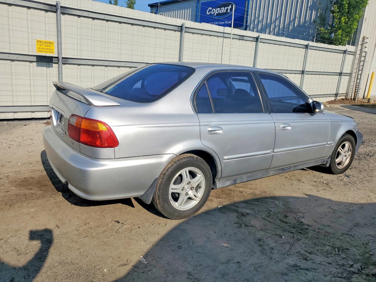 1999 Honda Civic Lx Silver vin: 1HGEJ6672XL014454