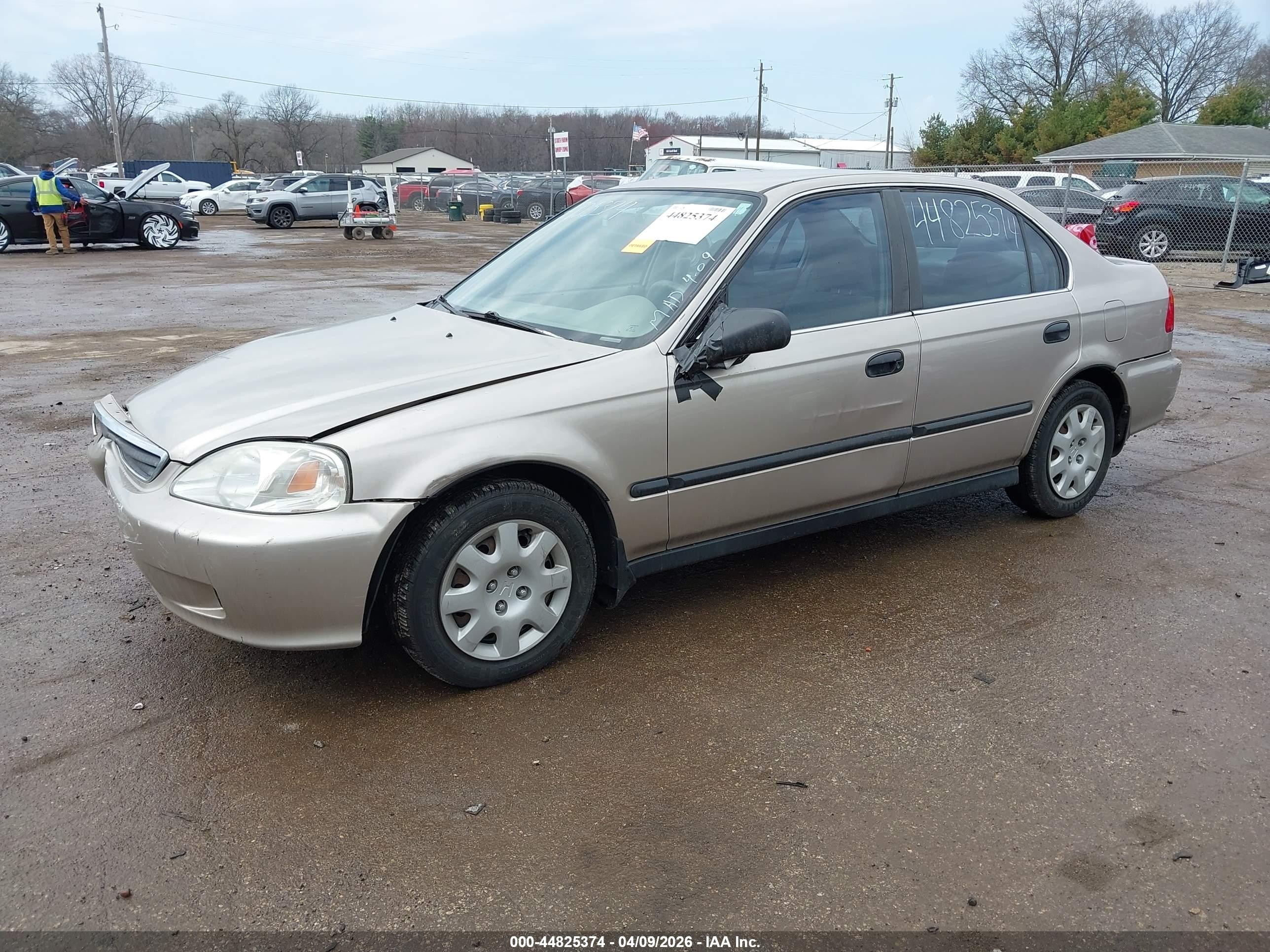 2000 Honda Civic Lx Желто-коричневый vin: 1HGEJ6673YL003108