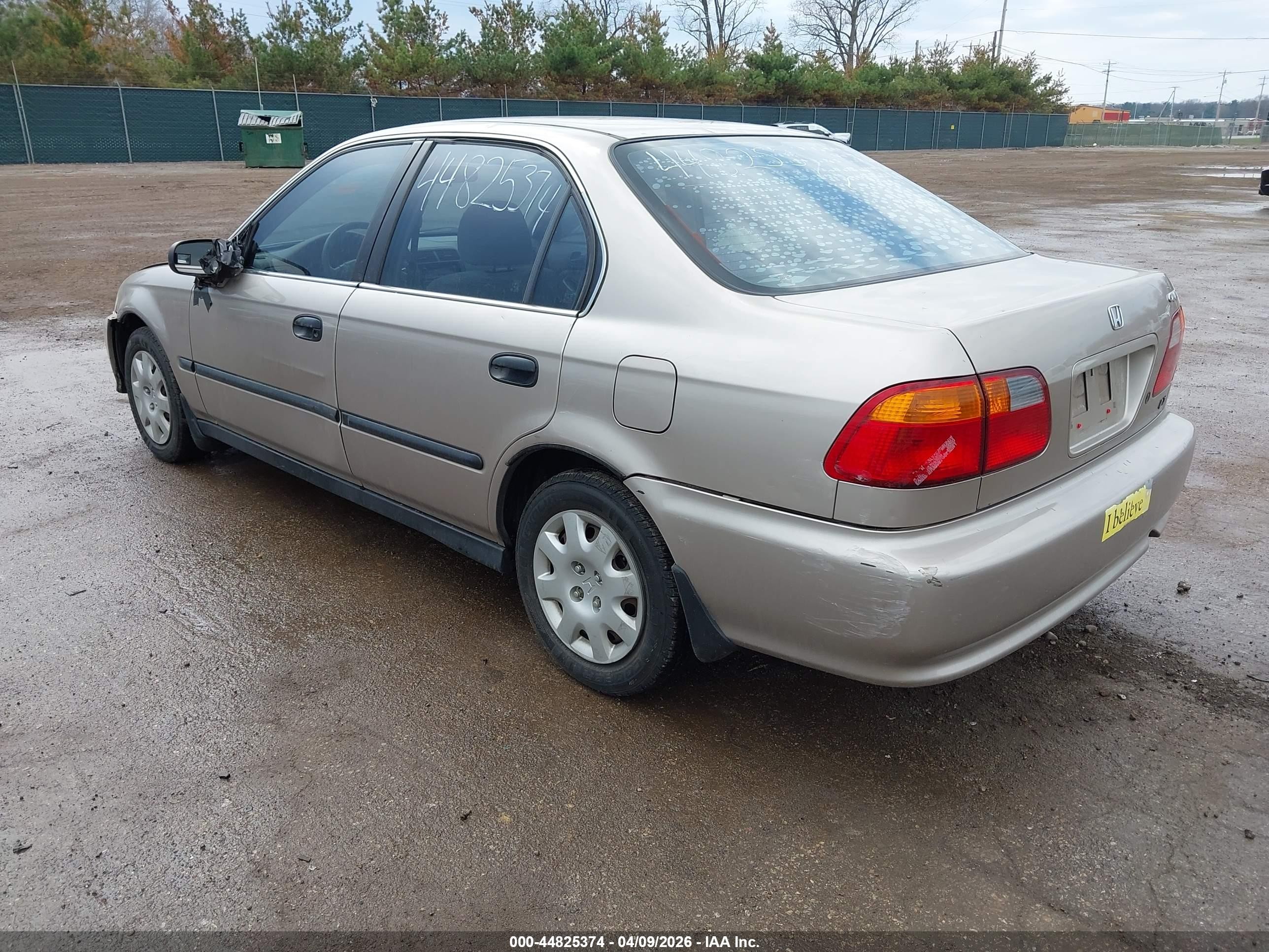 2000 Honda Civic Lx Желто-коричневый vin: 1HGEJ6673YL003108