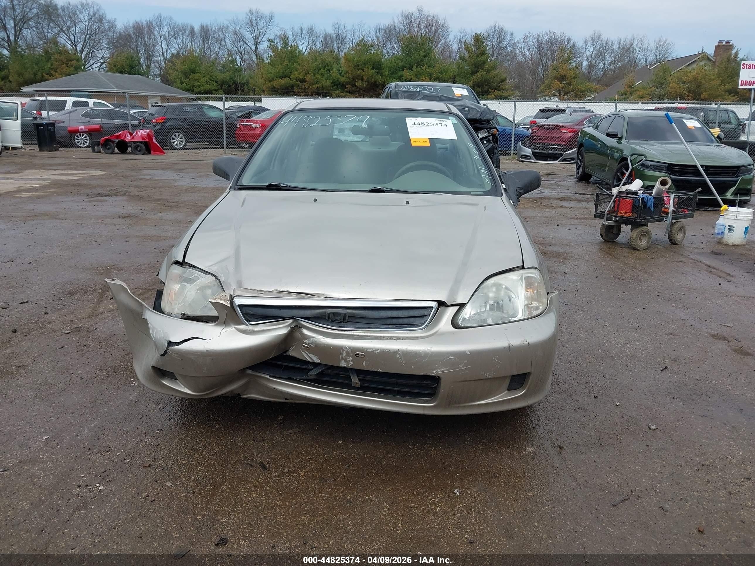 2000 Honda Civic Lx Желто-коричневый vin: 1HGEJ6673YL003108