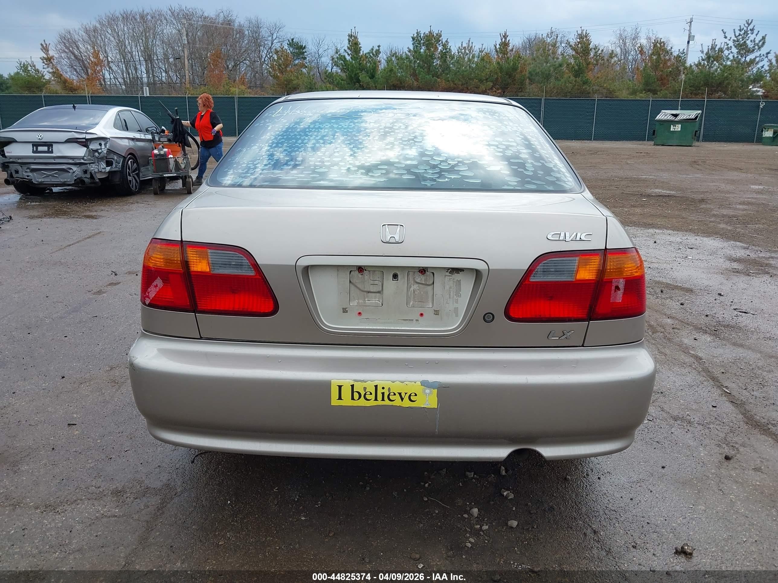 2000 Honda Civic Lx Желто-коричневый vin: 1HGEJ6673YL003108