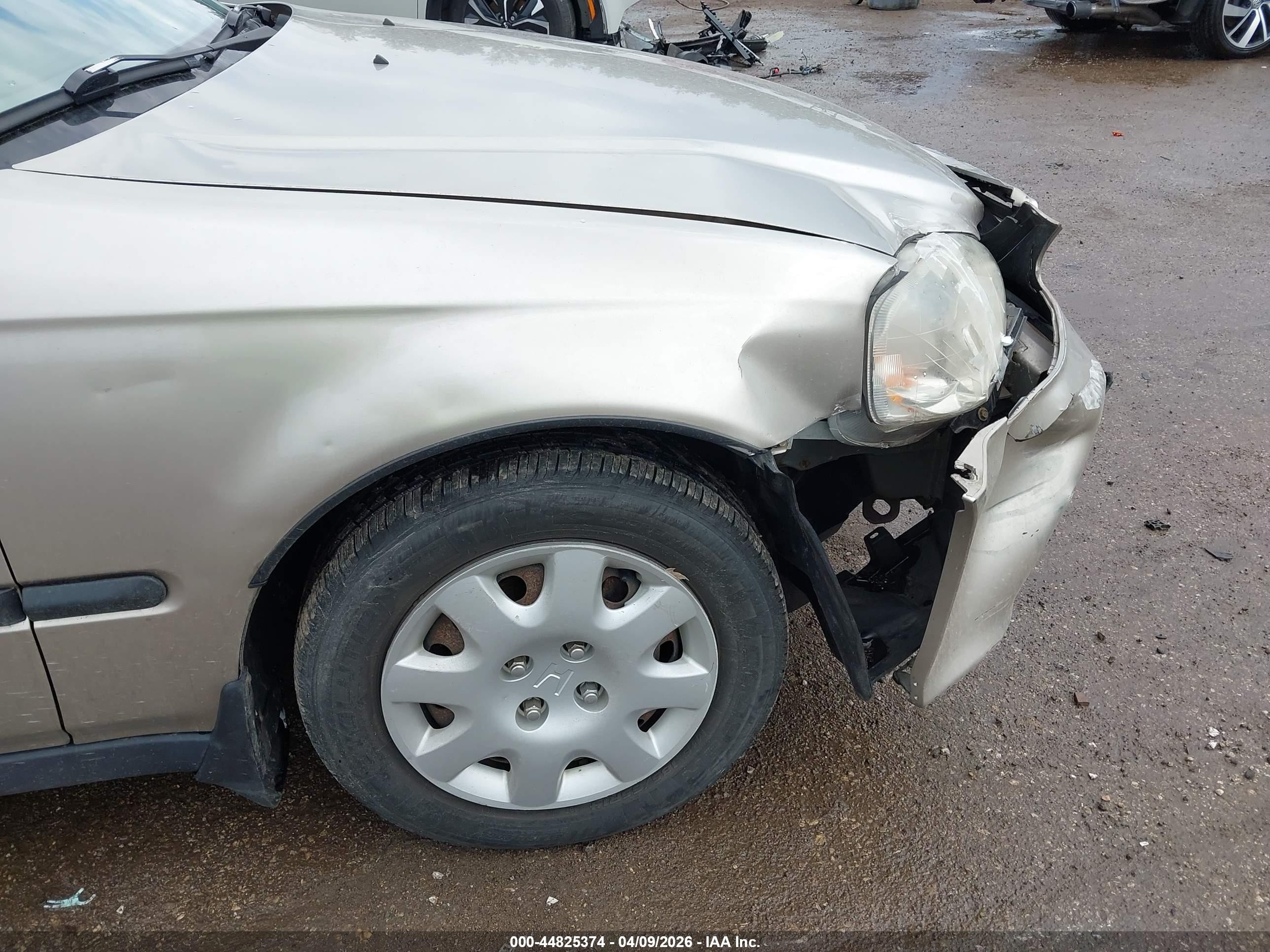 2000 Honda Civic Lx Желто-коричневый vin: 1HGEJ6673YL003108