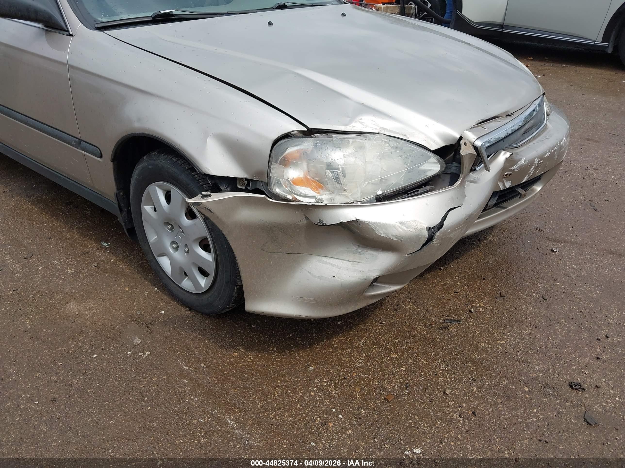 2000 Honda Civic Lx Желто-коричневый vin: 1HGEJ6673YL003108
