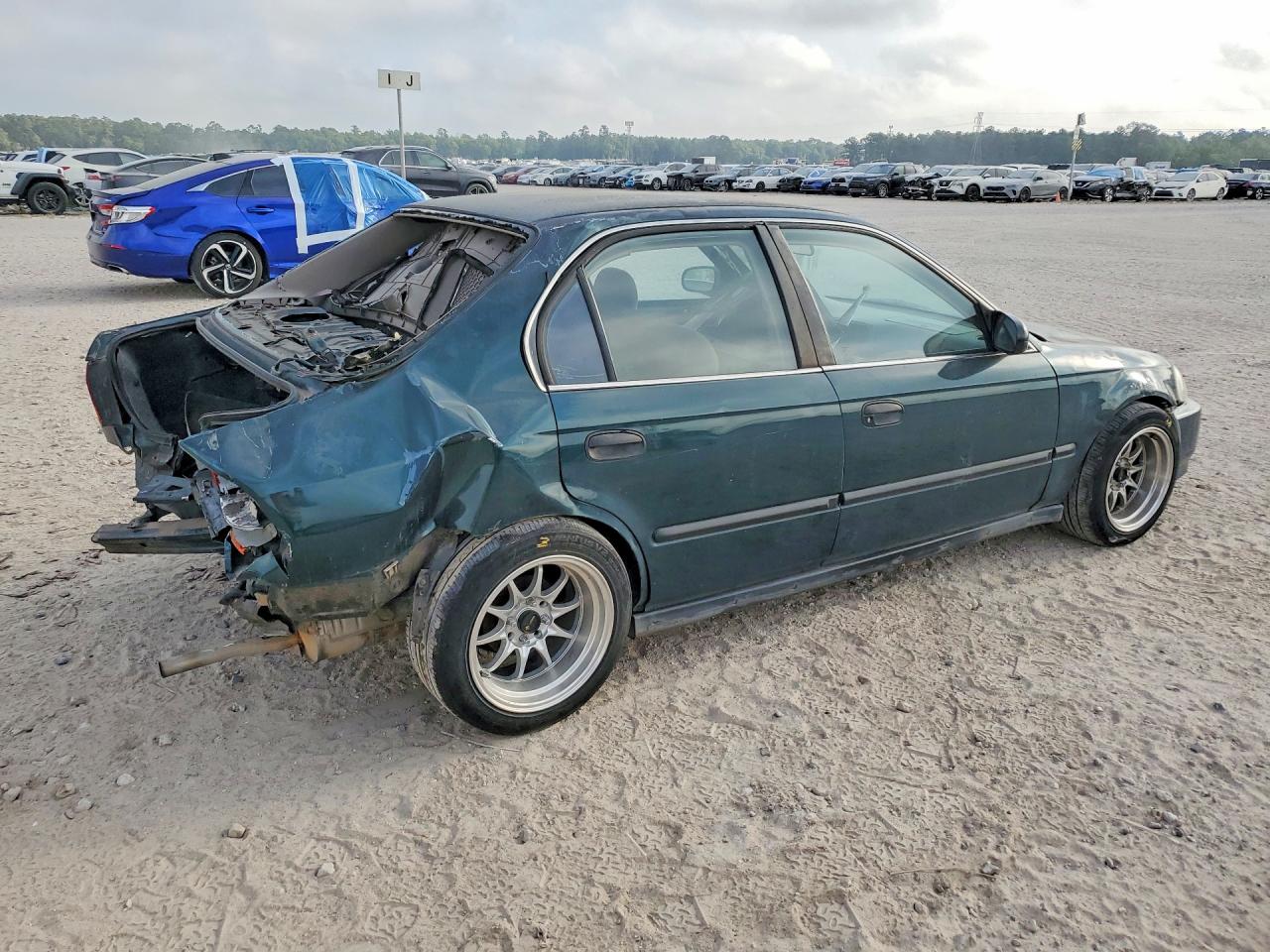 1997 Honda Civic Lx Green vin: 1HGEJ6675VL005308