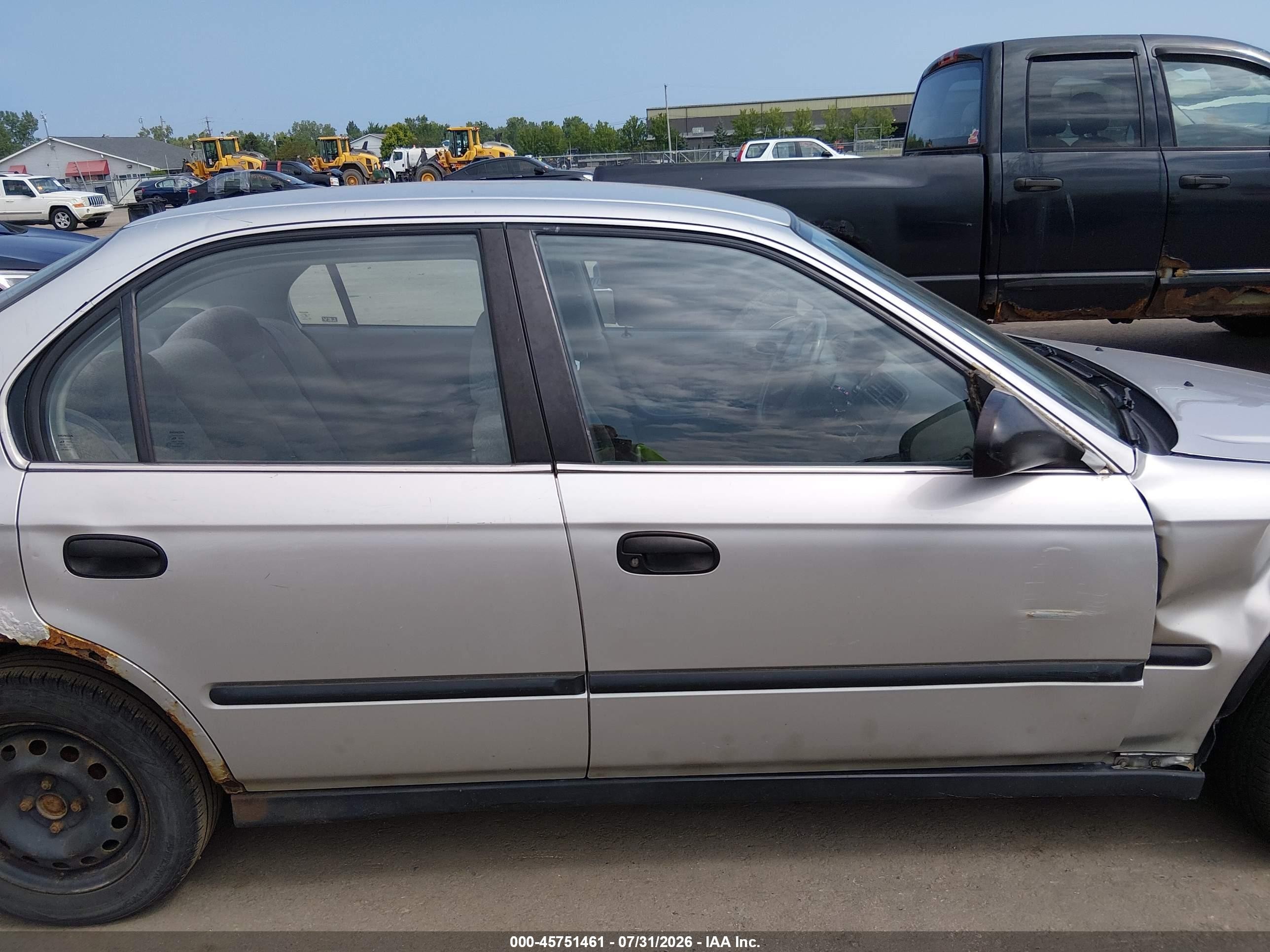 1999 Honda Civic Lx Gray vin: 1HGEJ6675XL013489