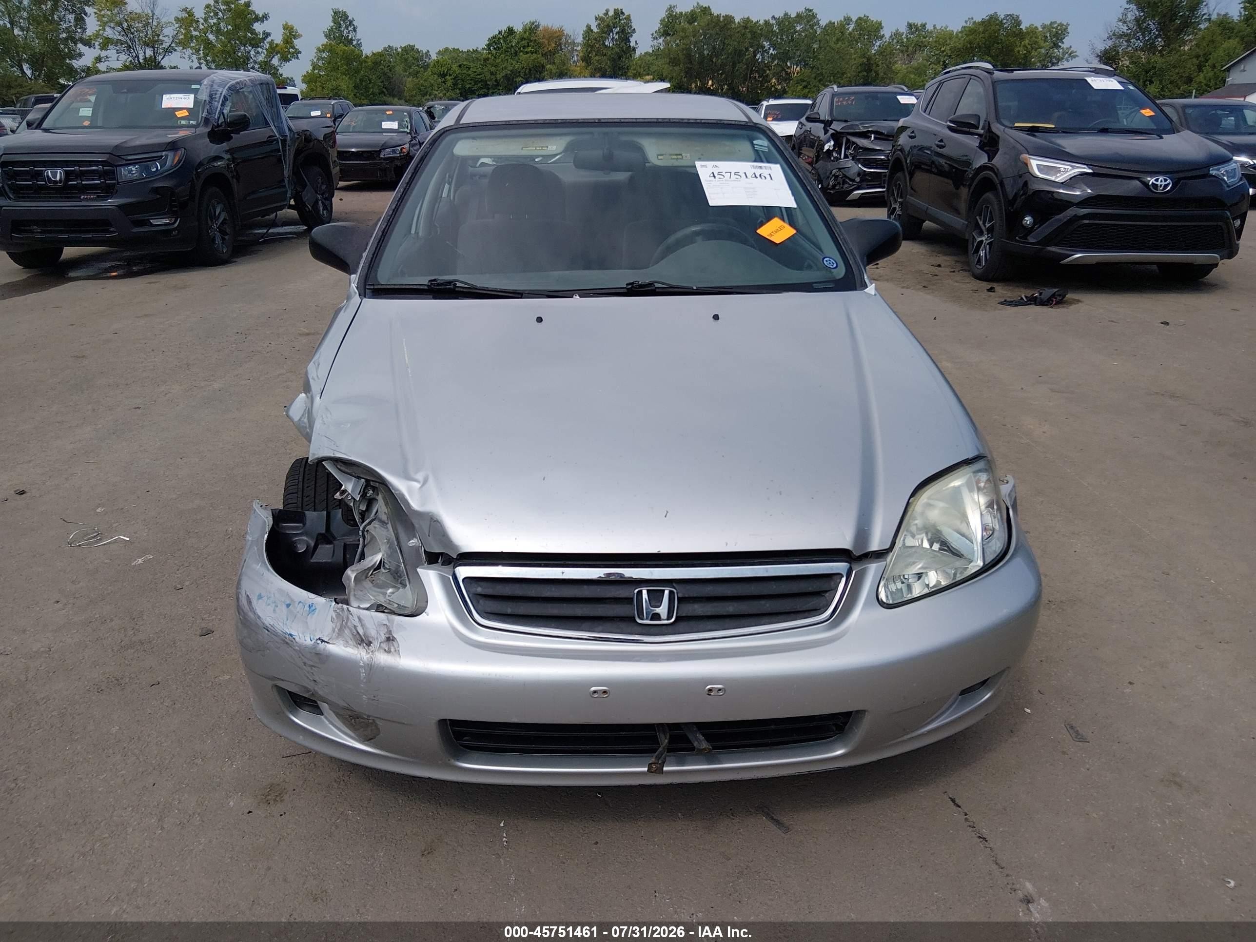 1999 Honda Civic Lx Gray vin: 1HGEJ6675XL013489