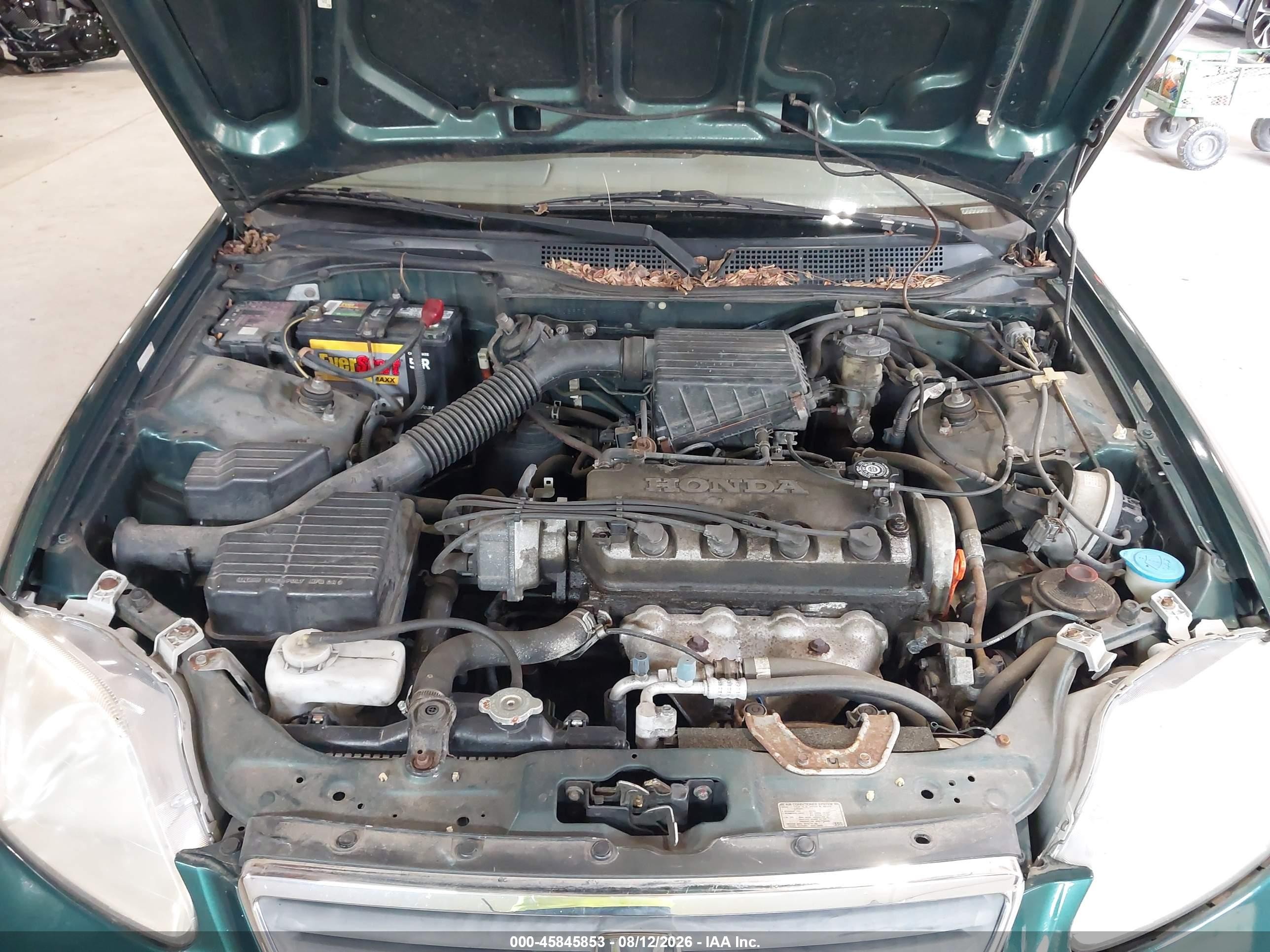 2000 Honda Civic Lx Green vin: 1HGEJ6675YL048650
