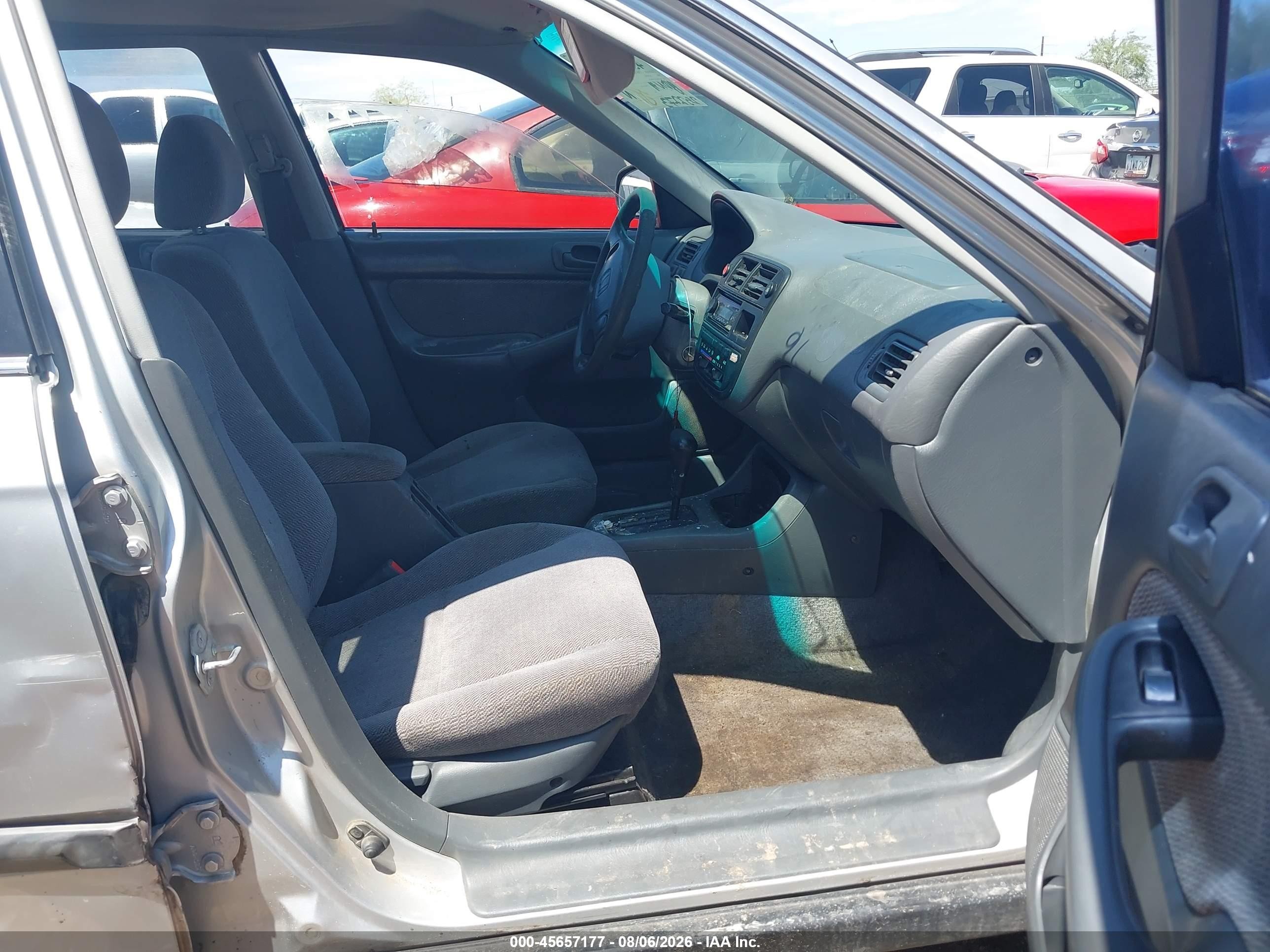1996 Honda Civic Lx Silver vin: 1HGEJ6676TL039674