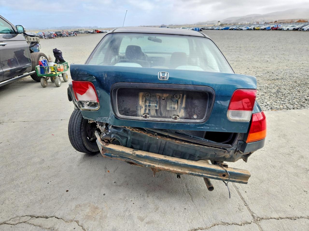 1998 Honda Civic Lx Green vin: 1HGEJ6676WL010454