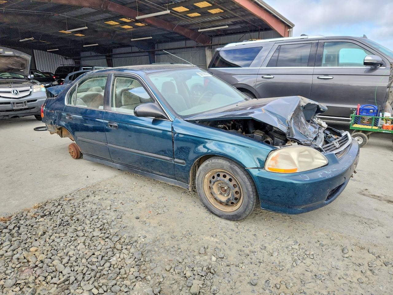 1998 Honda Civic Lx Green vin: 1HGEJ6676WL010454