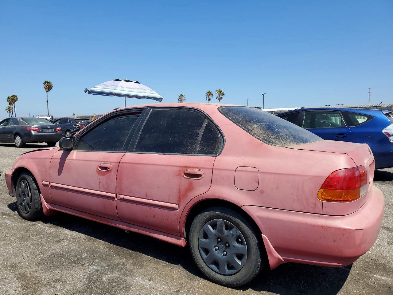 1998 Honda Civic Lx Red vin: 1HGEJ6676WL035886