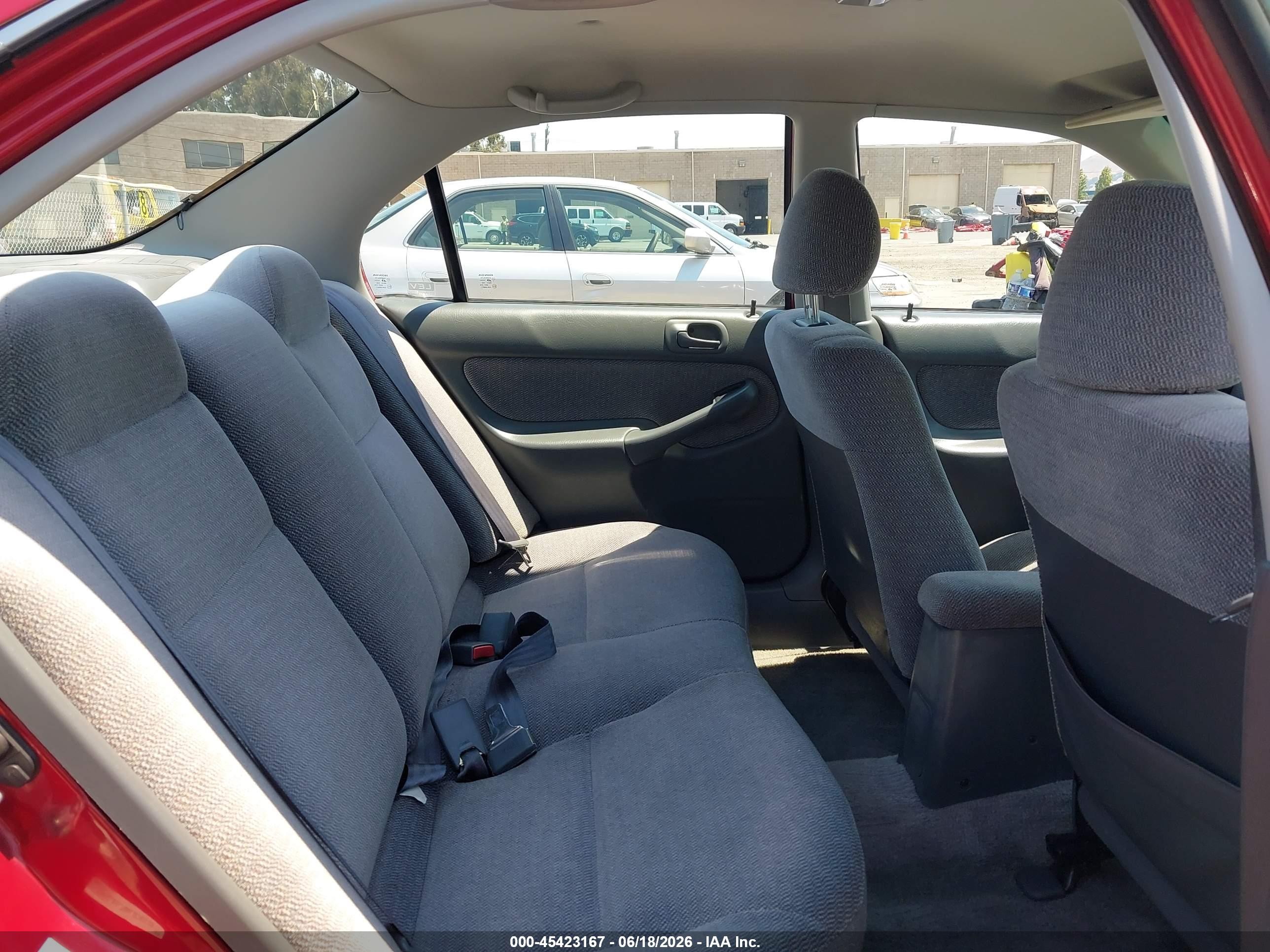 1998 Honda Civic Lx Red vin: 1HGEJ6676WL036519
